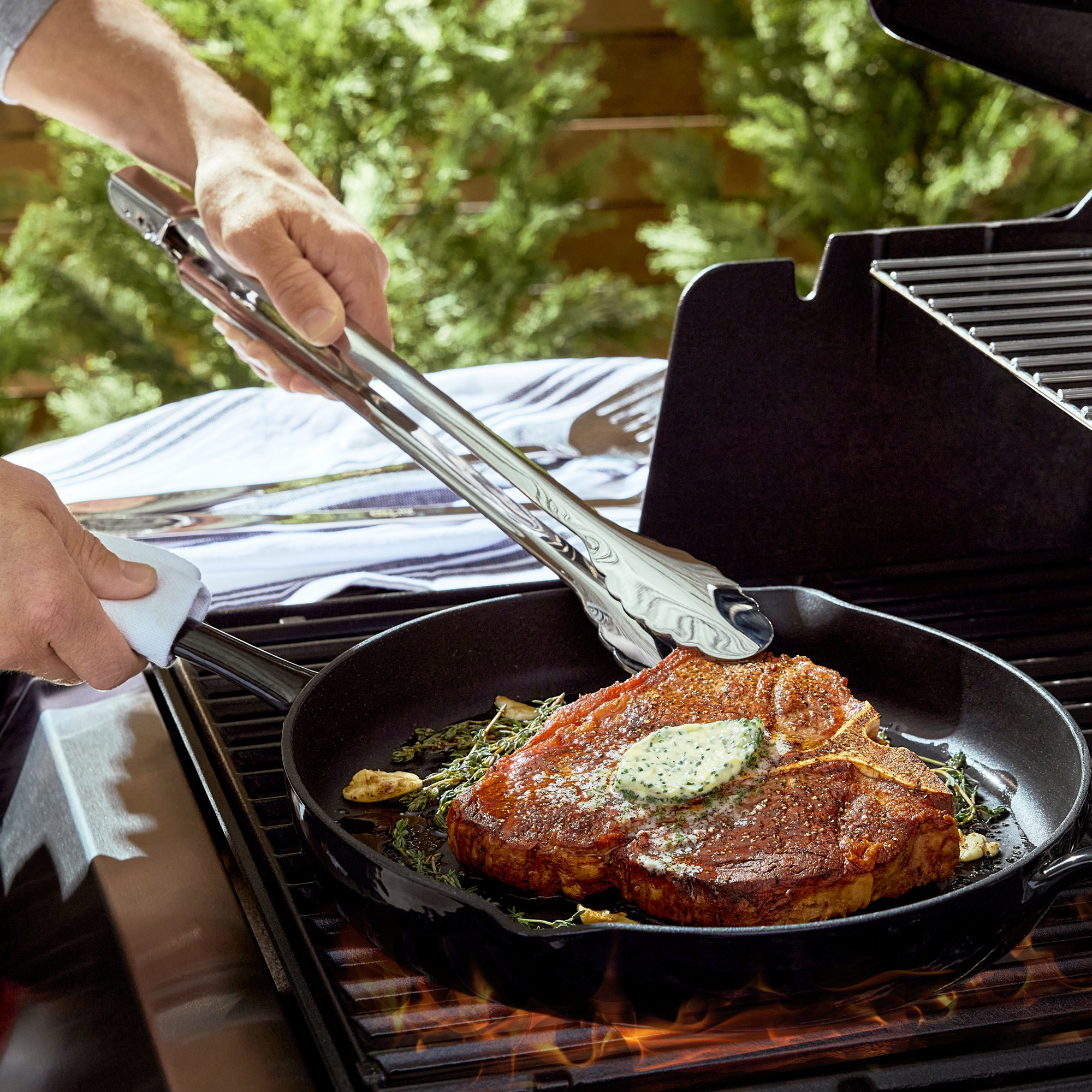 All-Clad Enameled Cast Iron 12 Inch Skillet | Costco