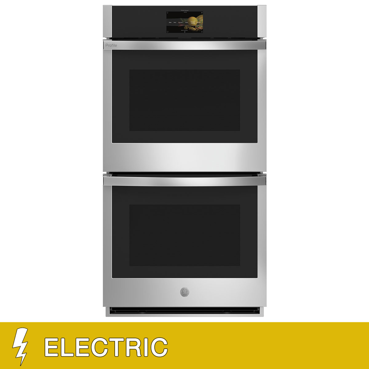 GE Profile 27" 8.6 cu. ft. ELECTRIC Double Wall Oven with WiFi Connect  Touch Display and Self Clean