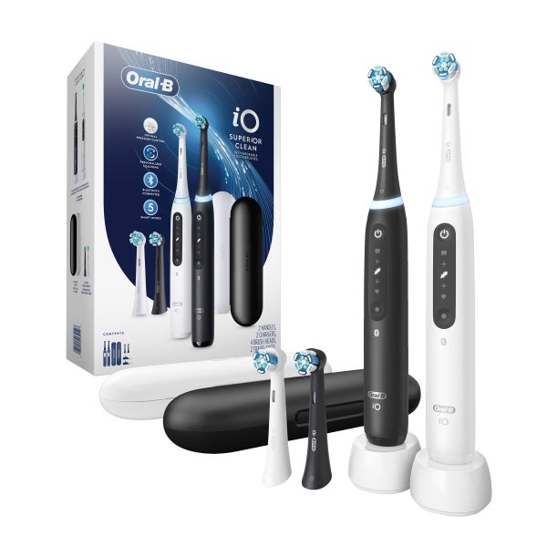 Oral-B iO Series 5 Electric Rechargeable Power Toothbrush, iO5 2-pack | Costco Oral-B iO Series 5 Electric Rechargeable Power Toothbrush, iO5 2-pack | Costco