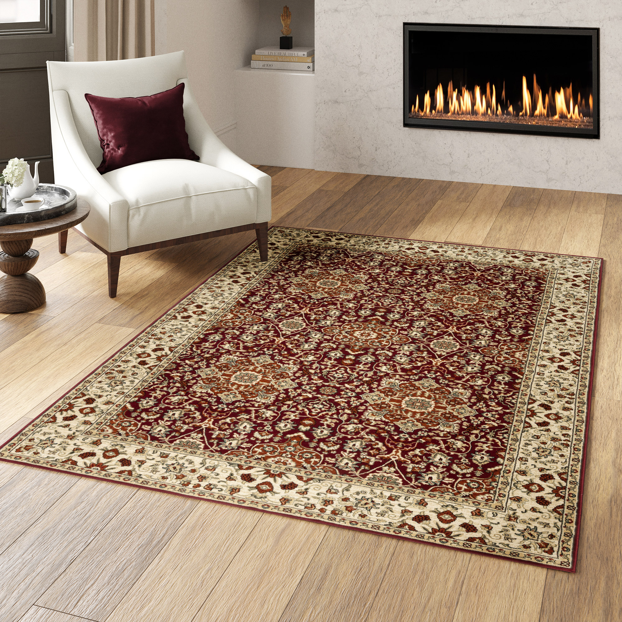 Thomasville Timeless Classic Area Rug Collection  Marnie Red