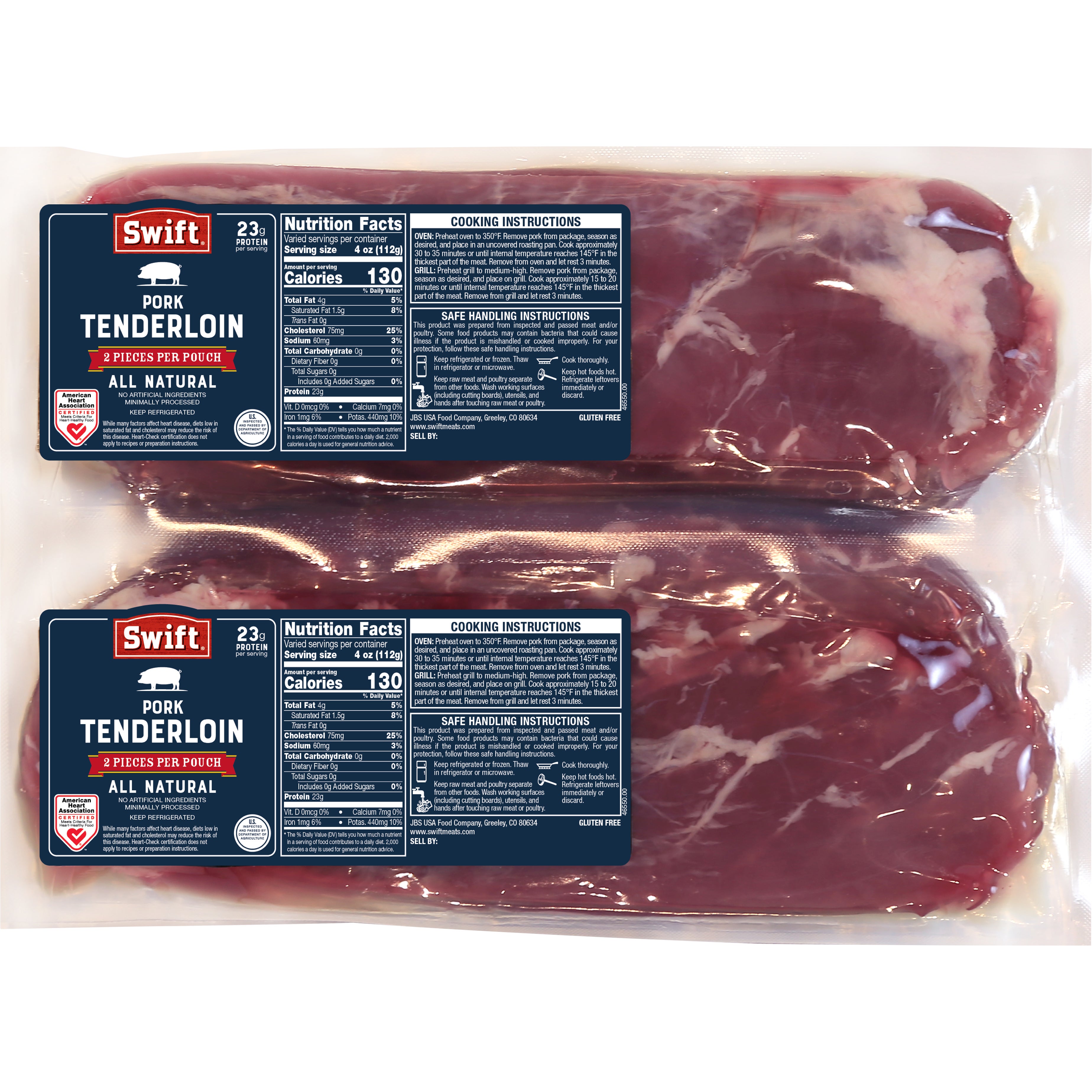 Swift Pork Tenderloin, Boneless, 5 lb avg wt | Costco