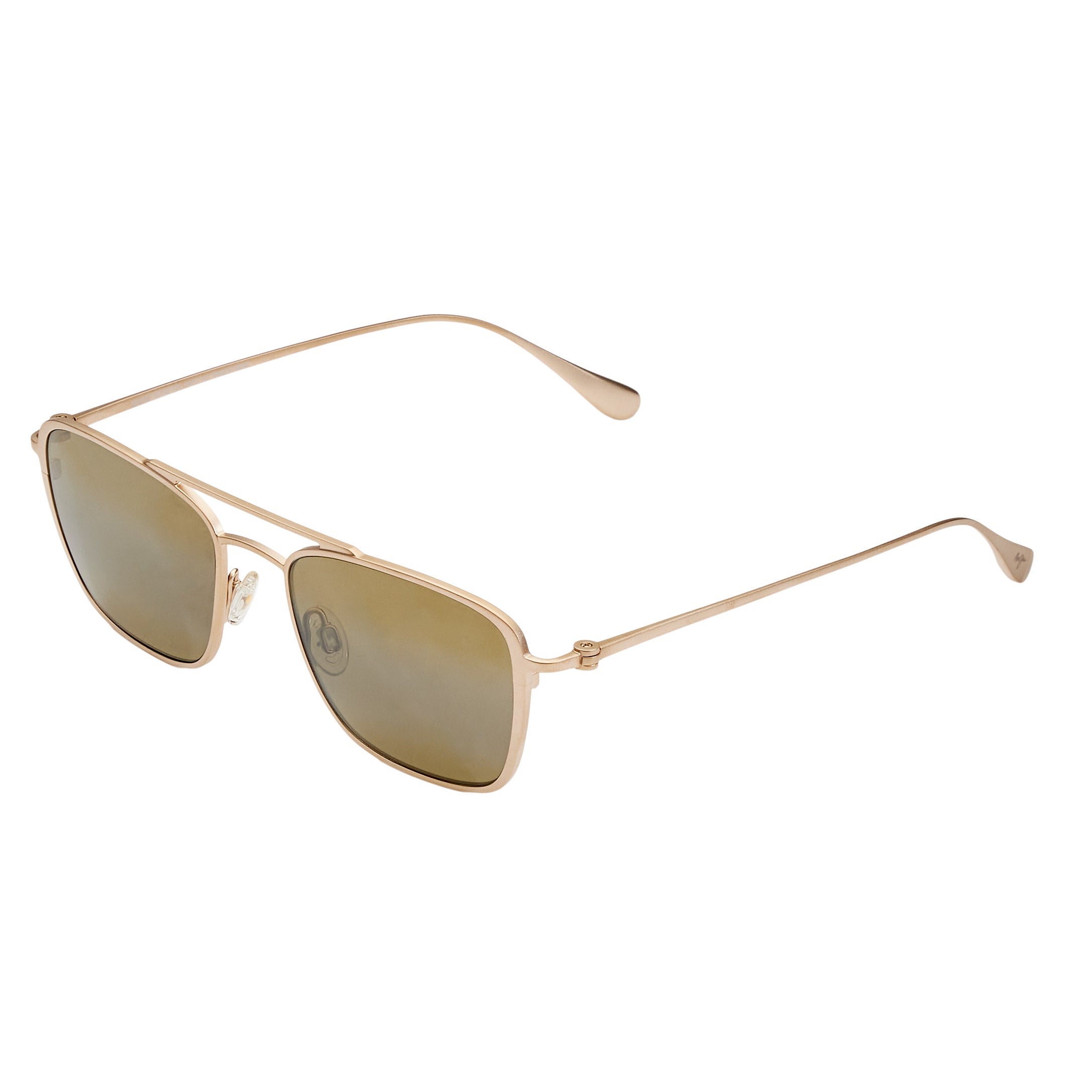 famo Mevius出品 Maui Jim Ebb & Flow H542-16A Satin Gold HCL Bronze Polarized