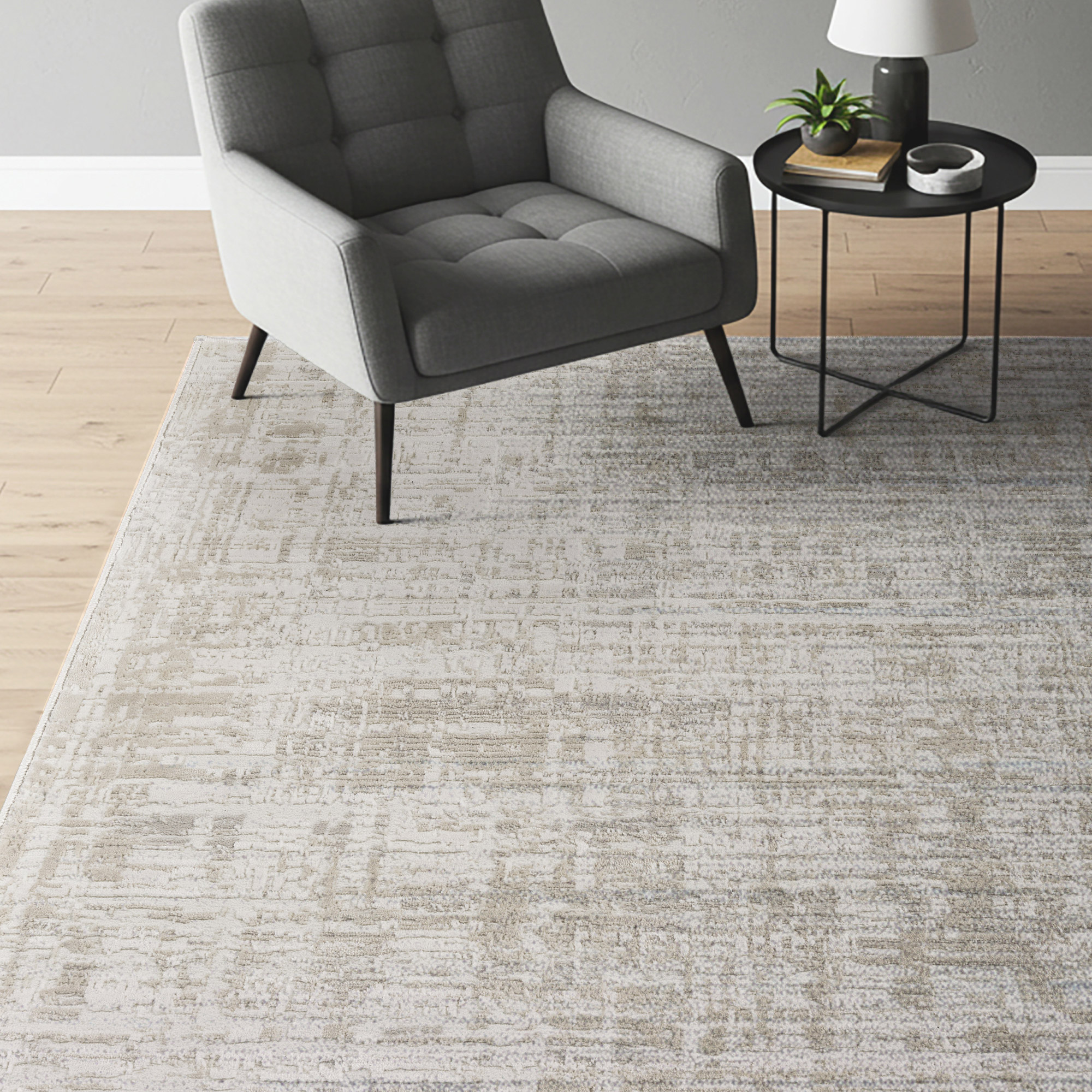 Sasha Area Rug, Dazie Ivory, 6'6