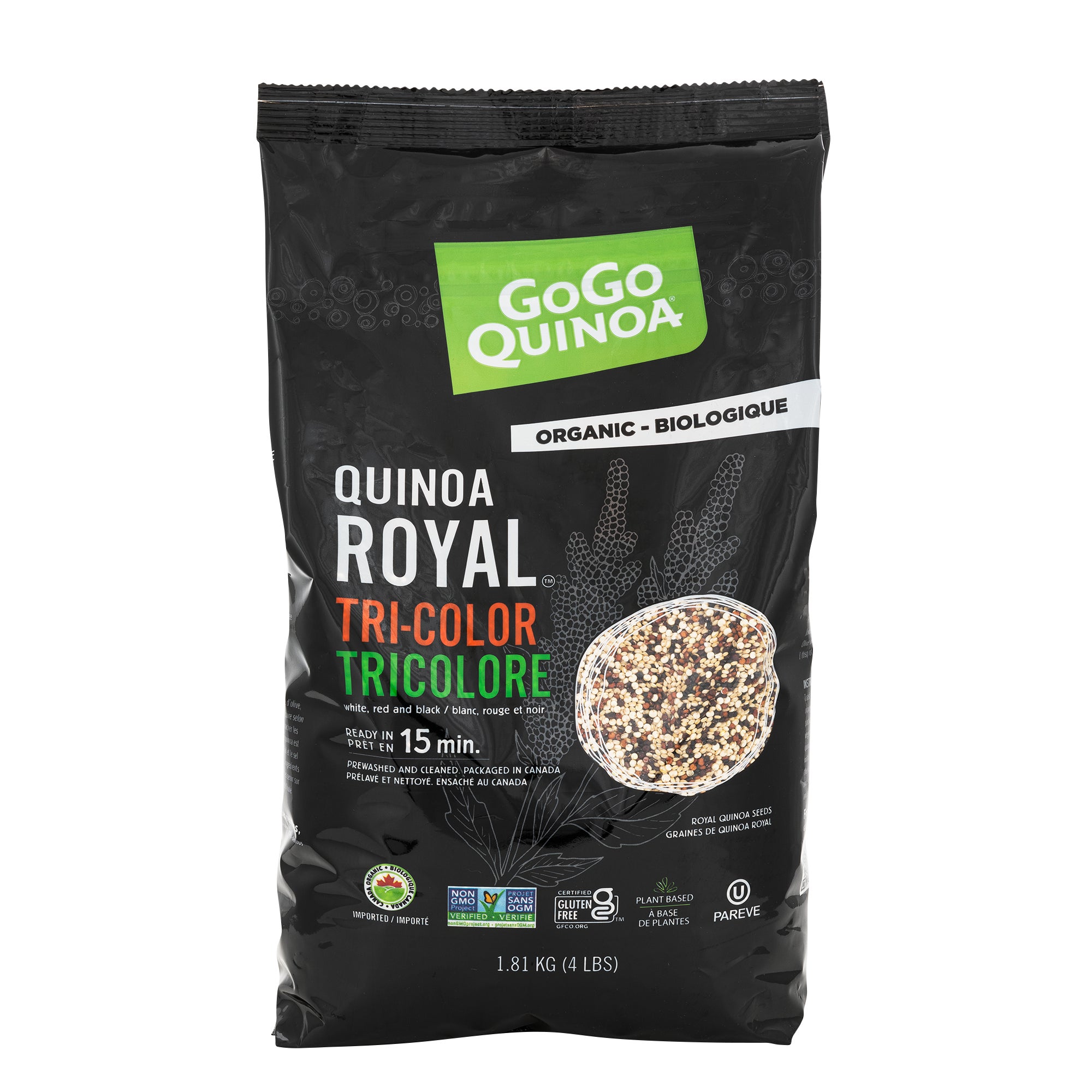 Gogo Quinoa Organic Tricolour Quinoa, 1.8 kg | Costco