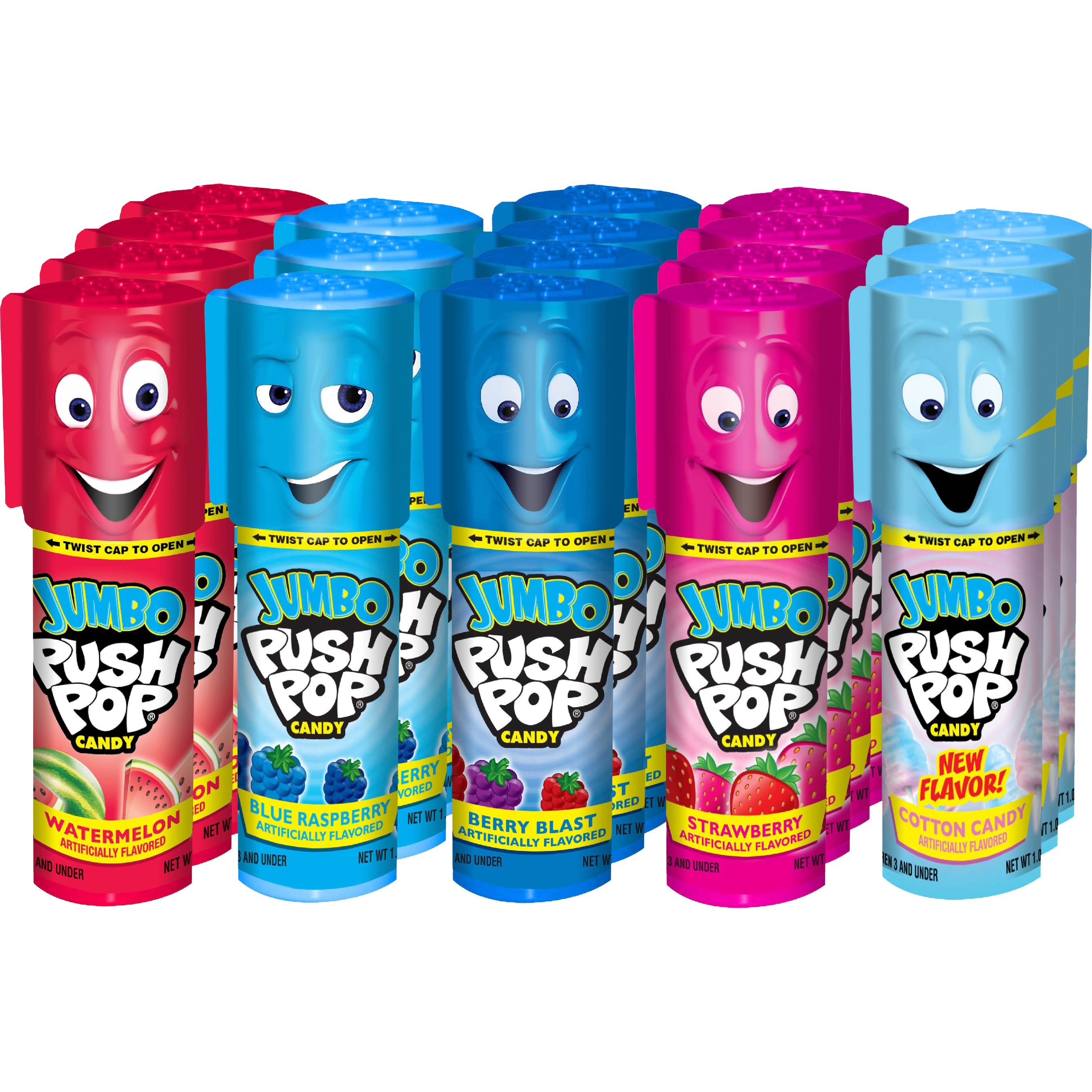 Bazooka Jumbo Push Pops, Variety Pack, 1.06 oz, 18 ct | Costco