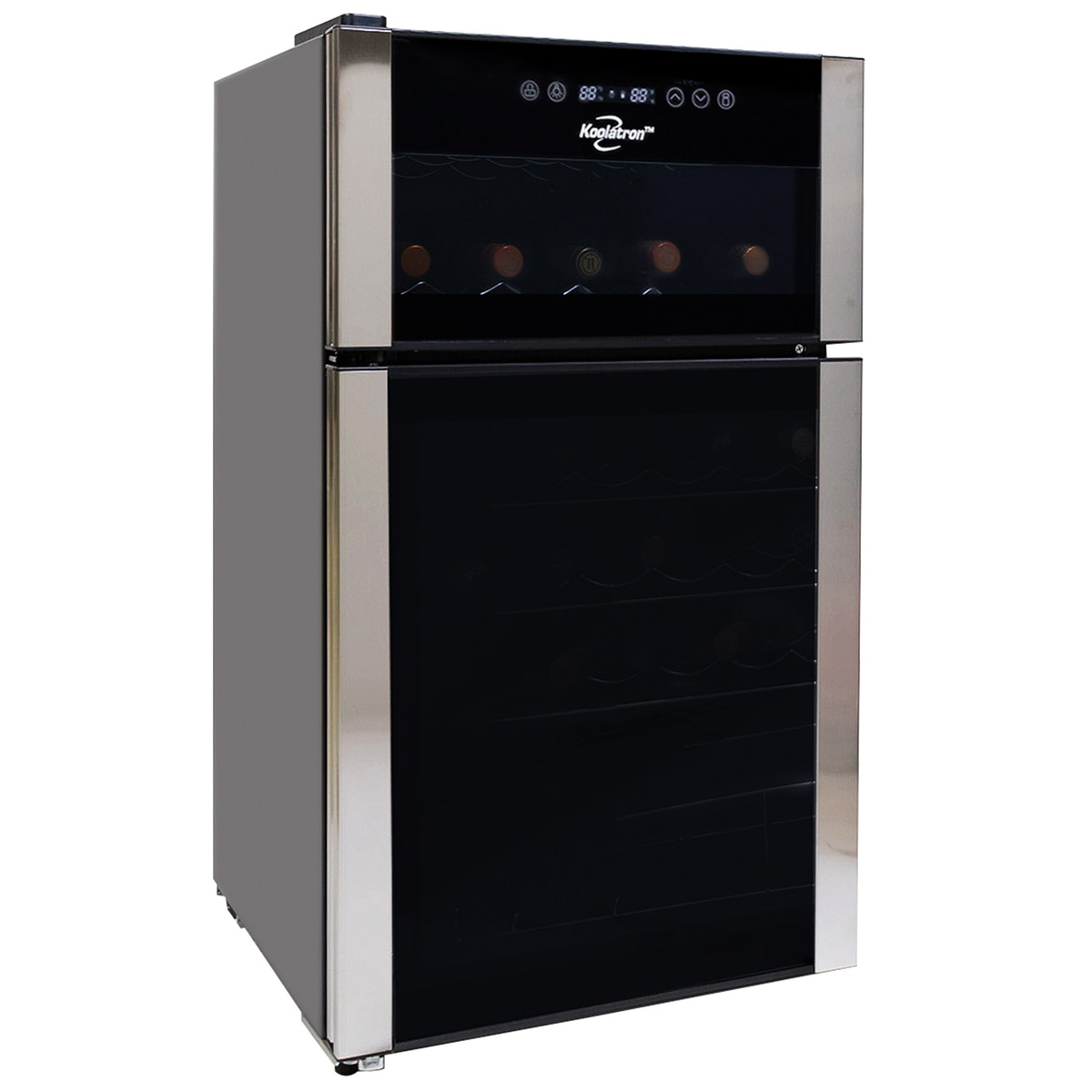 Koolatron Elite Series 29 Bottle 2-door Dual Zone Wine Cellar