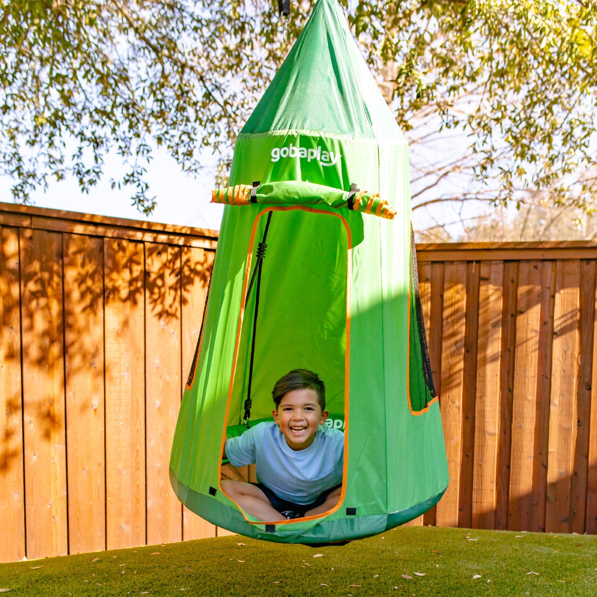 CA4LA SWING グリーン FlyMax Saucer Tree Swing with Tent | Costco