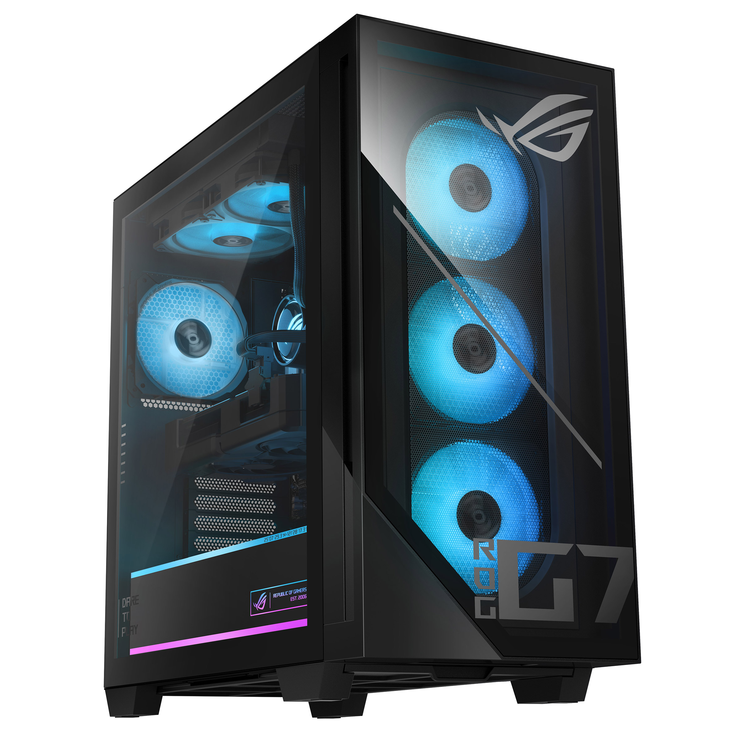 REPUBLIC OF GAMERS ROG ultmate ファンギフト ASUS ROG GM700 58L Gaming Desktop - AMD Ryzen 7 8700F Processor