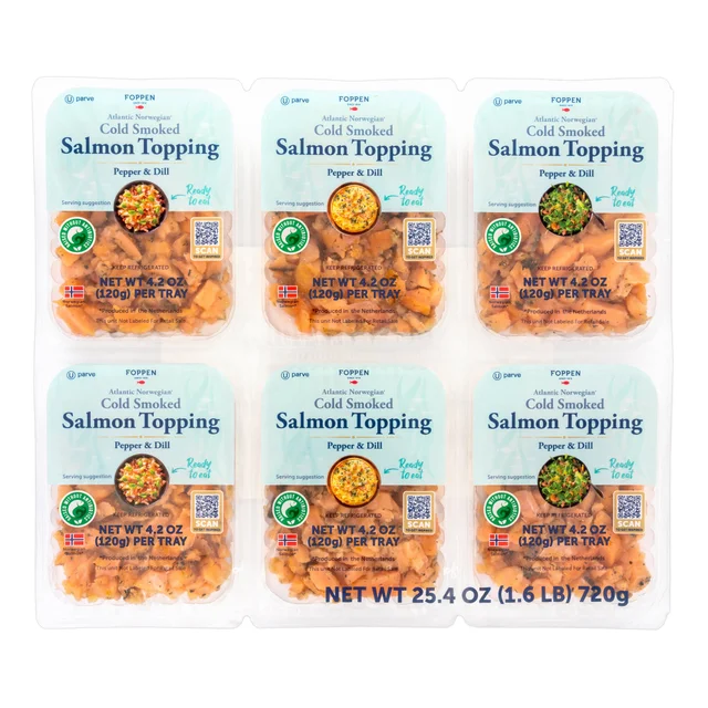 NORWEGIAN COLD SMOKED SALMON TOPPING 6/4.2 OZ