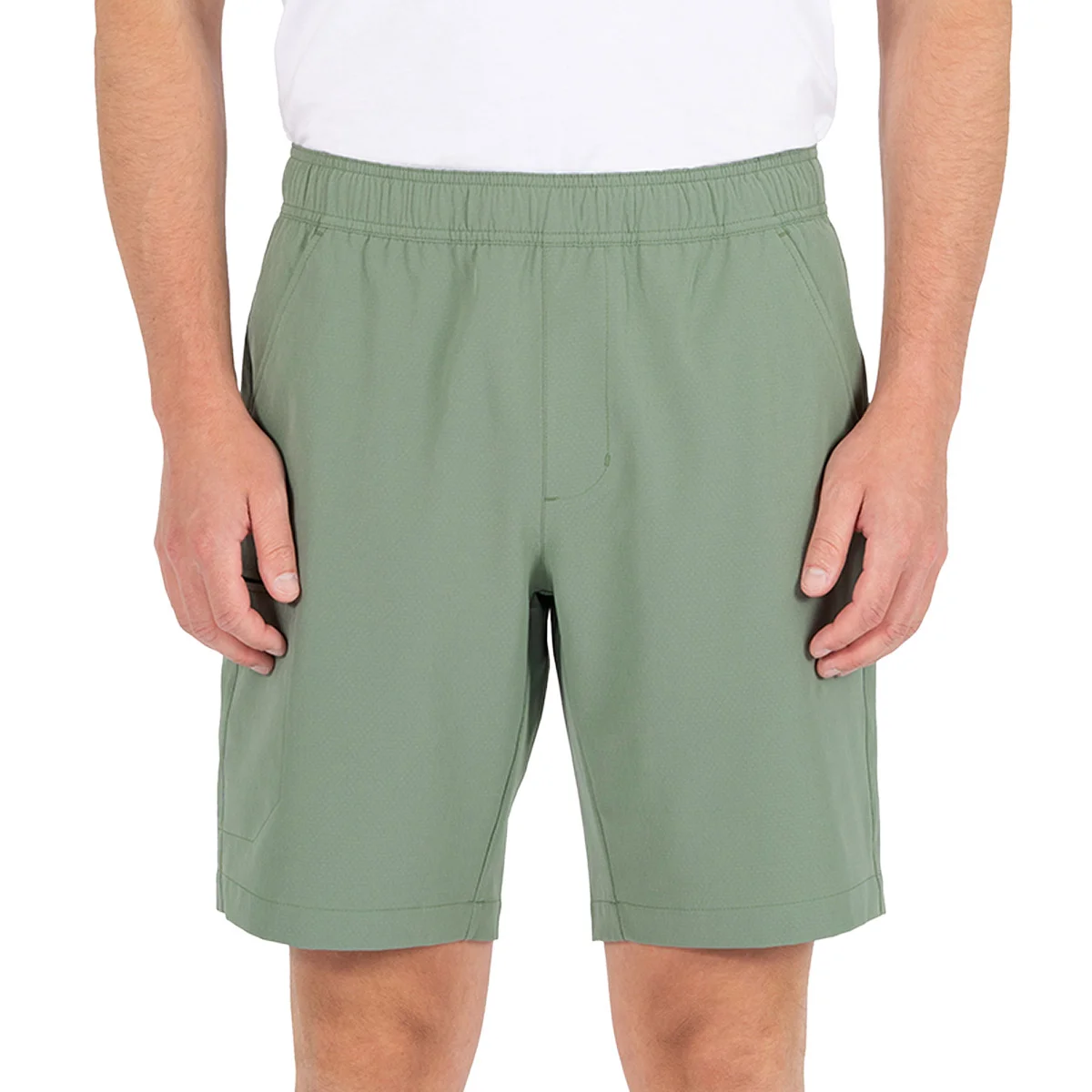 Gerry Men’s Trail Shorts 9 in Pull-On 4-Way Stretch Zip Pockets S-3XL