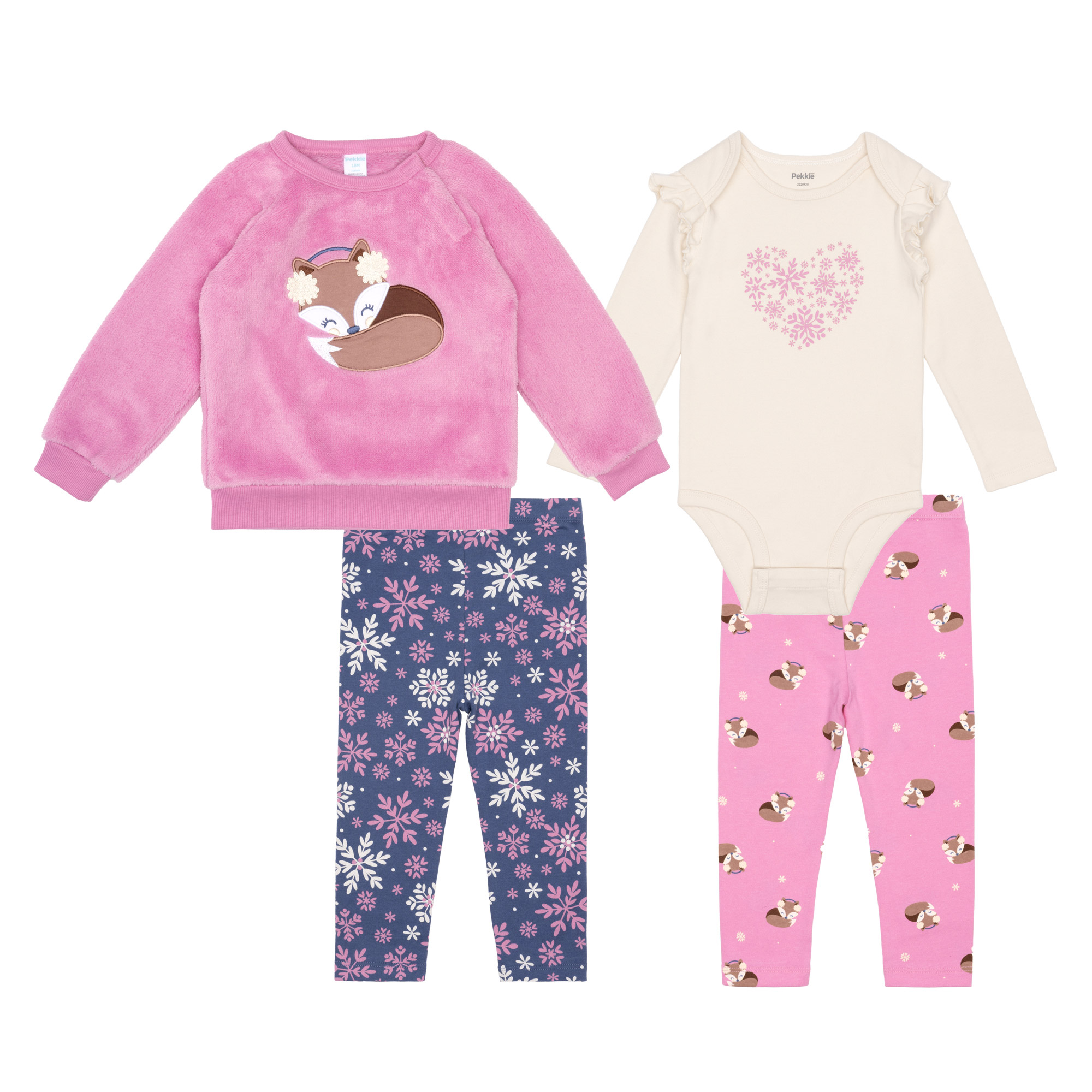 Pekkle Infant 4-piece Sherpa Set