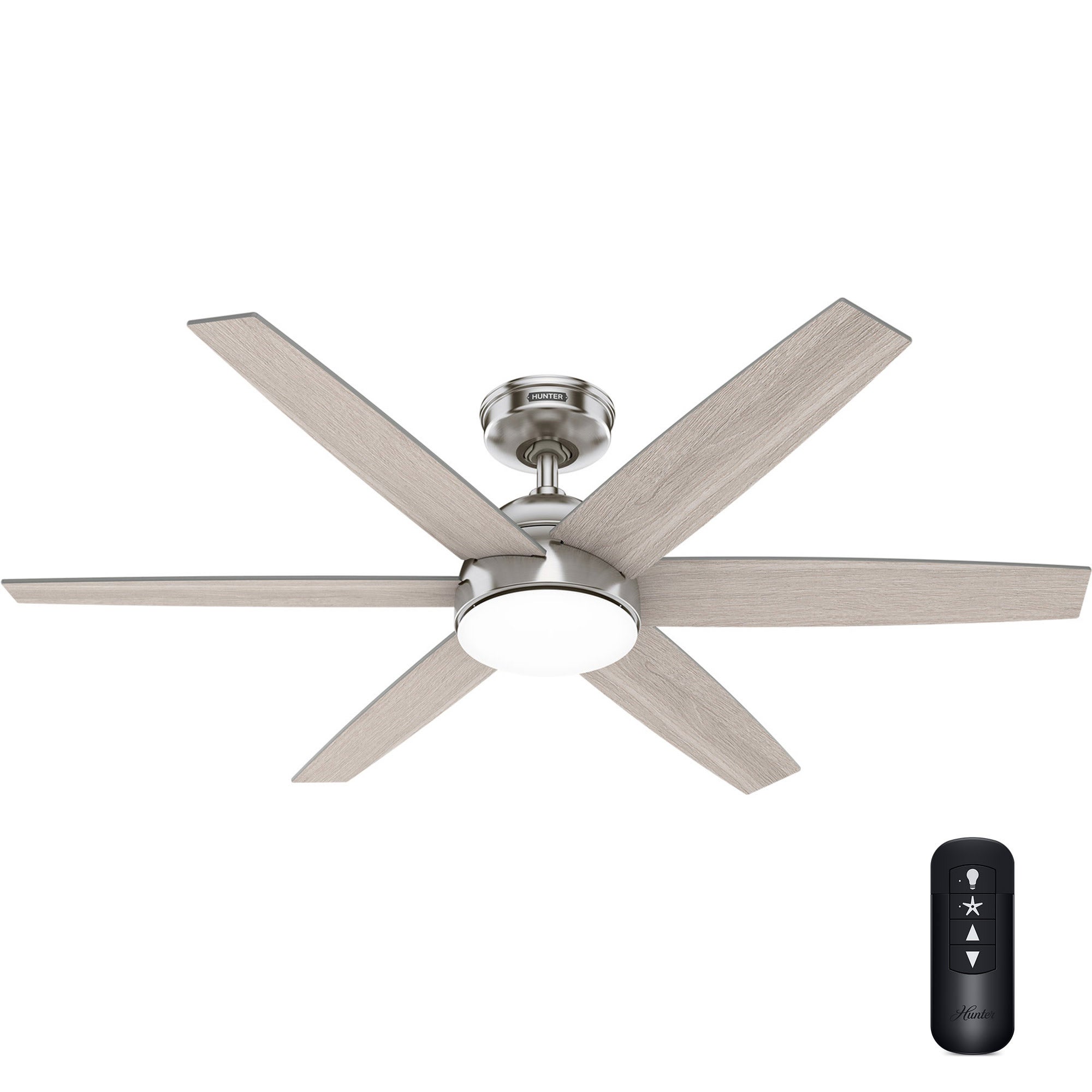 Hunter Anza Brushed Nickel 52 in. Ceiling Fan | Costco