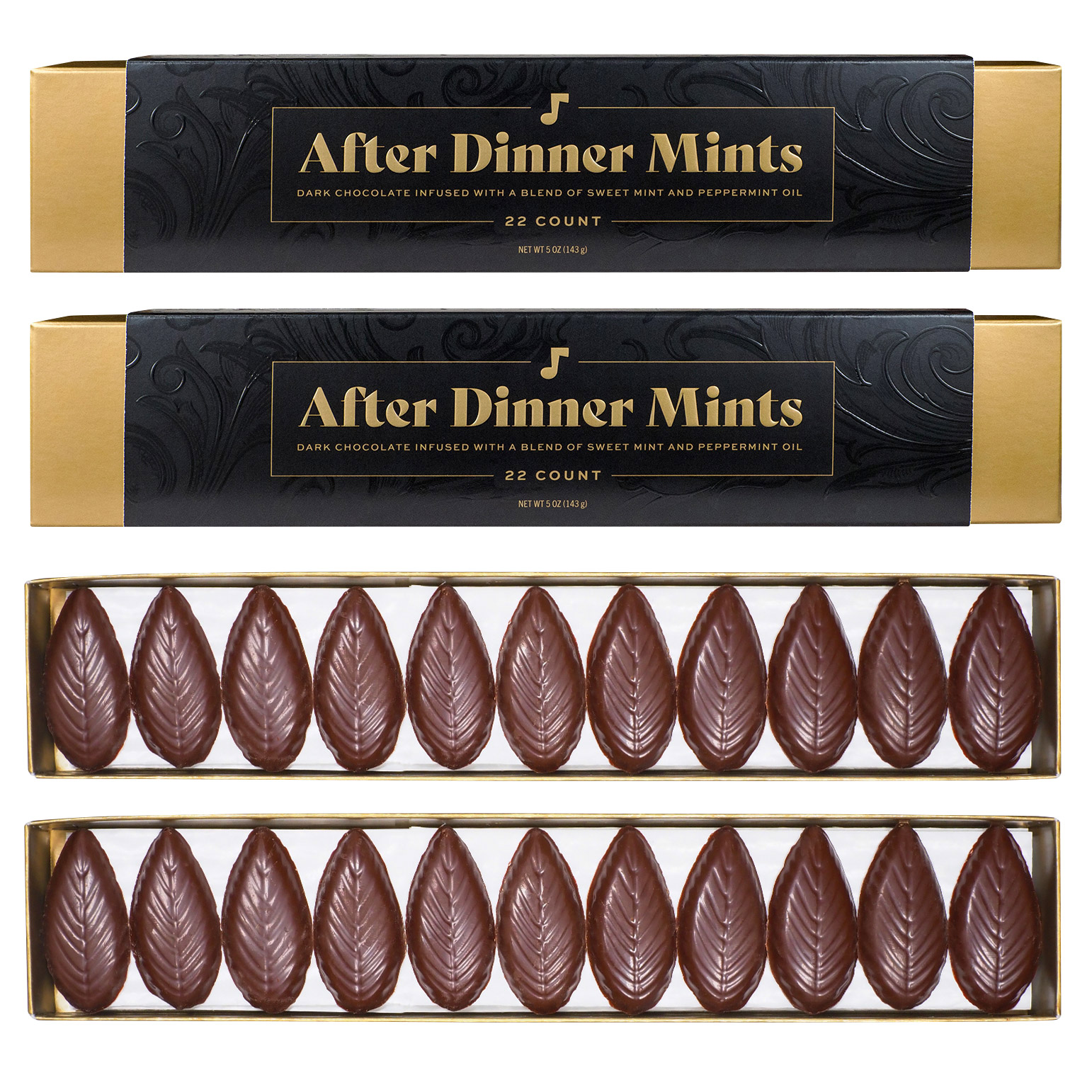 A'Cappella After Dinner Mints  2-pack  44 Total Mints  10 oz. Total