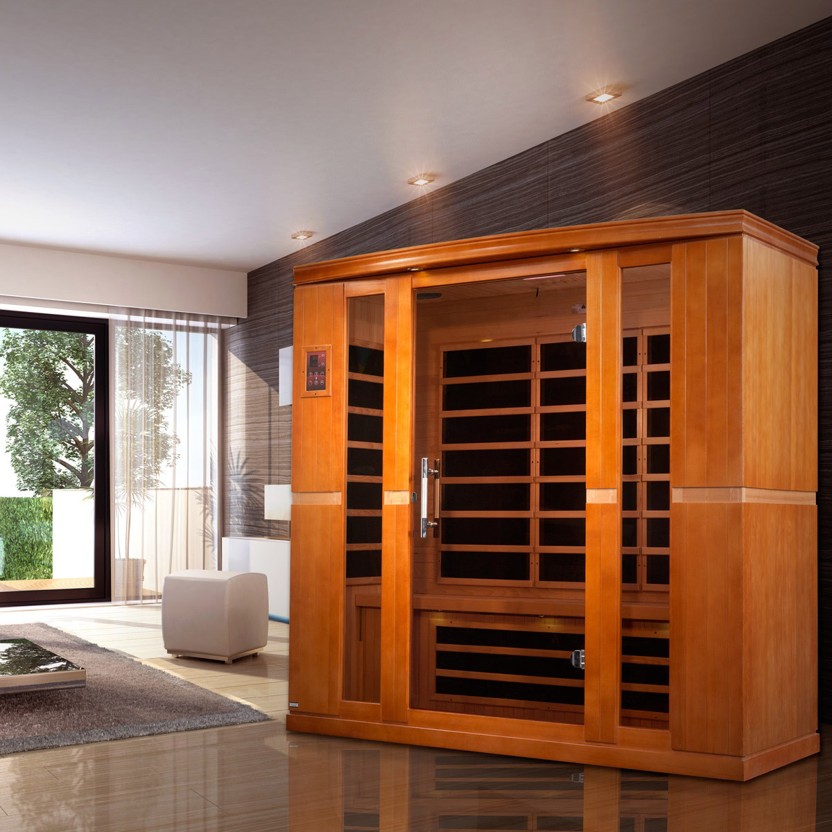 Dynamic Saunas Bergamo 4-person Low EMF FAR Infrared Sauna 