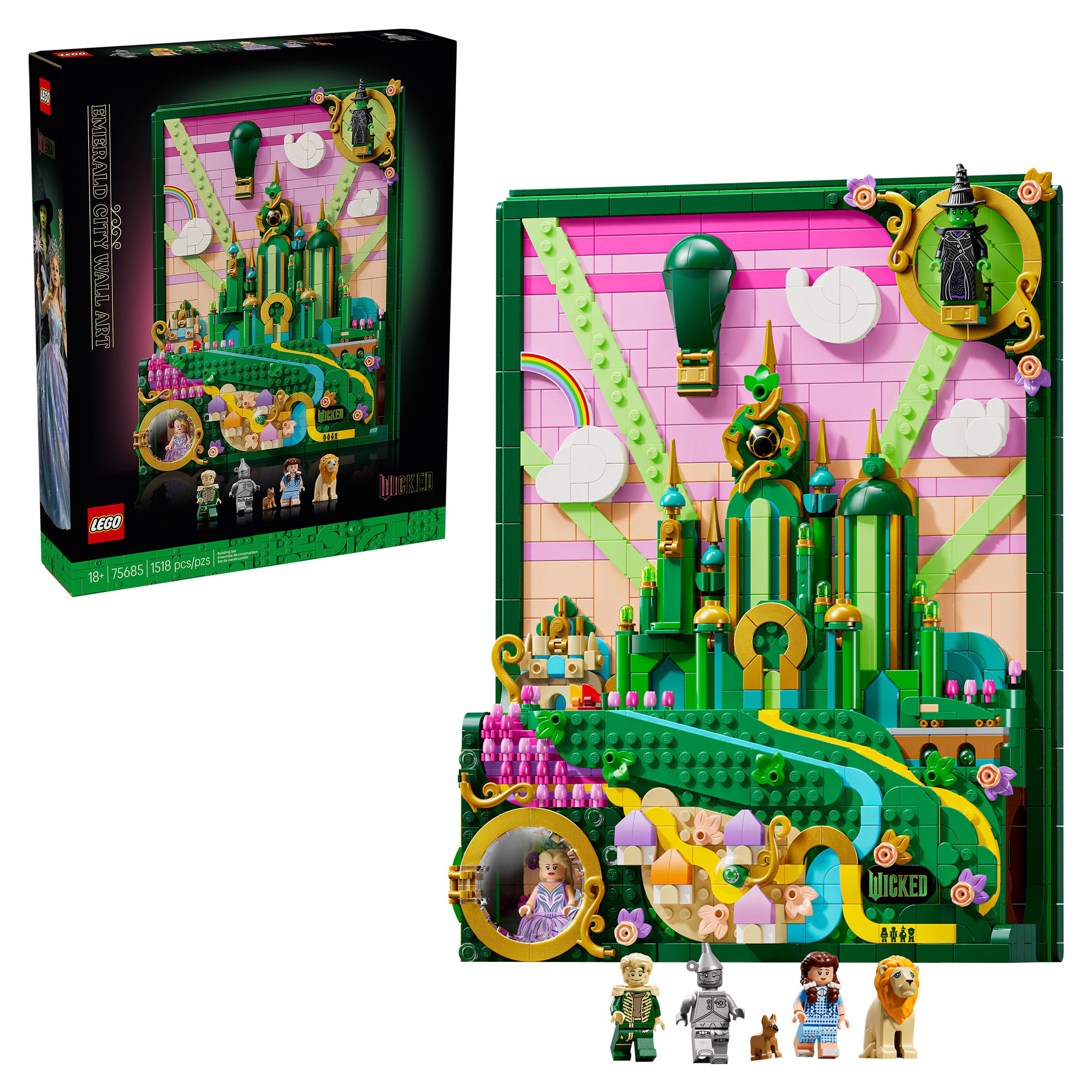 LEGO Wicked Emerald City Wall Art for Adults 75685 | Costco