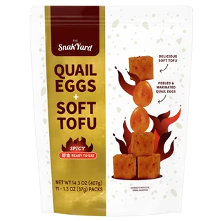SNAK YARD QUAIL EGGS SPICY TOFU 14.3 OUNCES