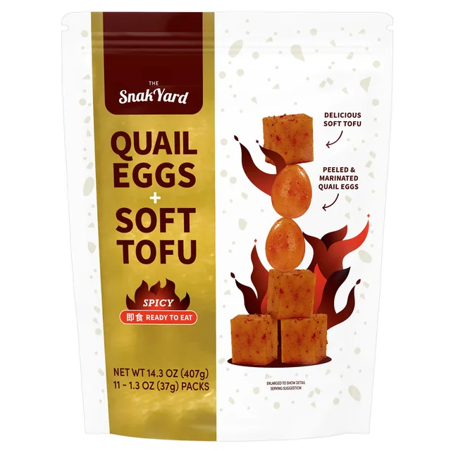 SNAK YARD QUAIL EGGS SPICY TOFU 14.3 OUNCES