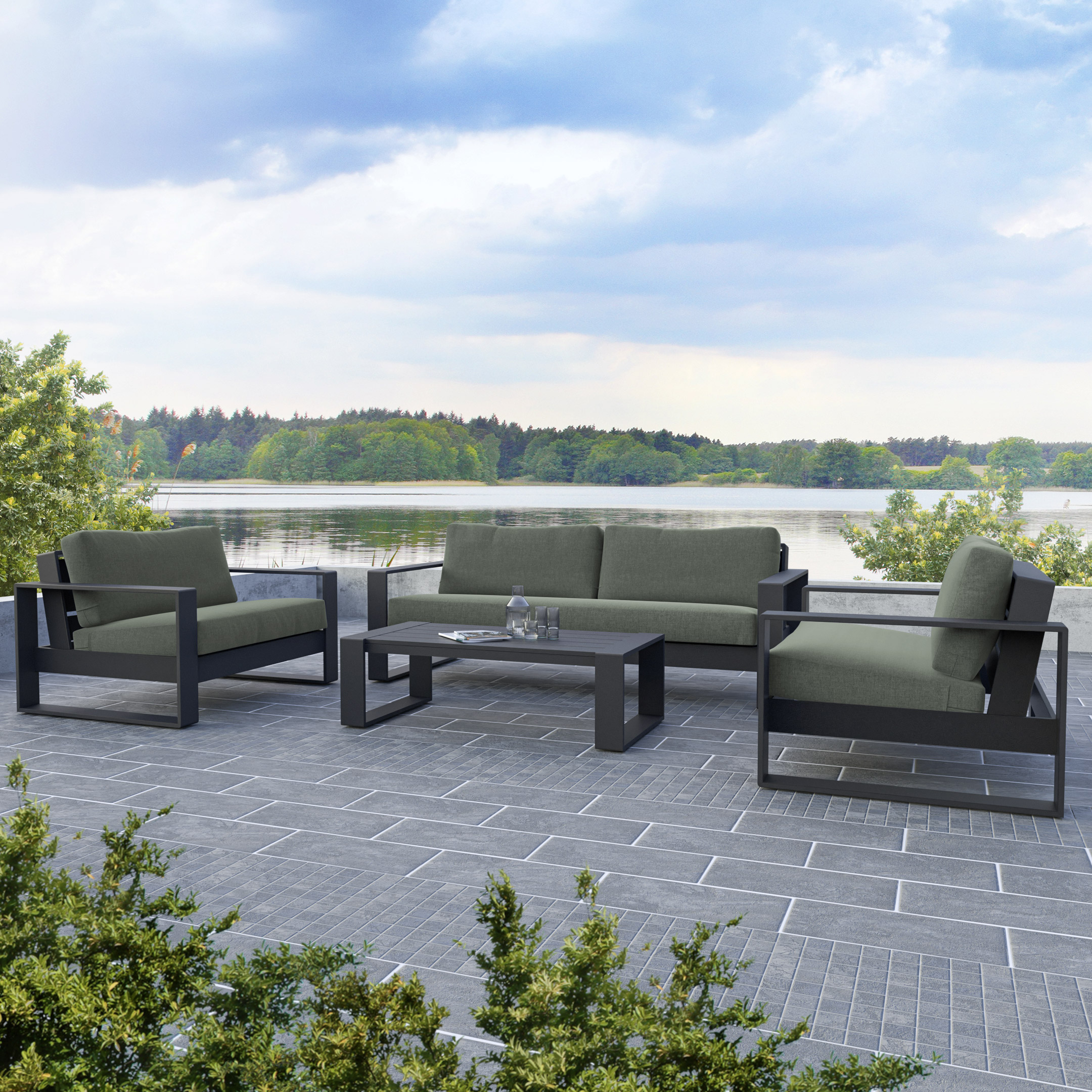 True North 4-piece Patio Conversation Set 