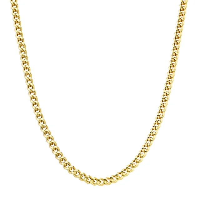 14kt Yellow Gold Curb Link Necklace