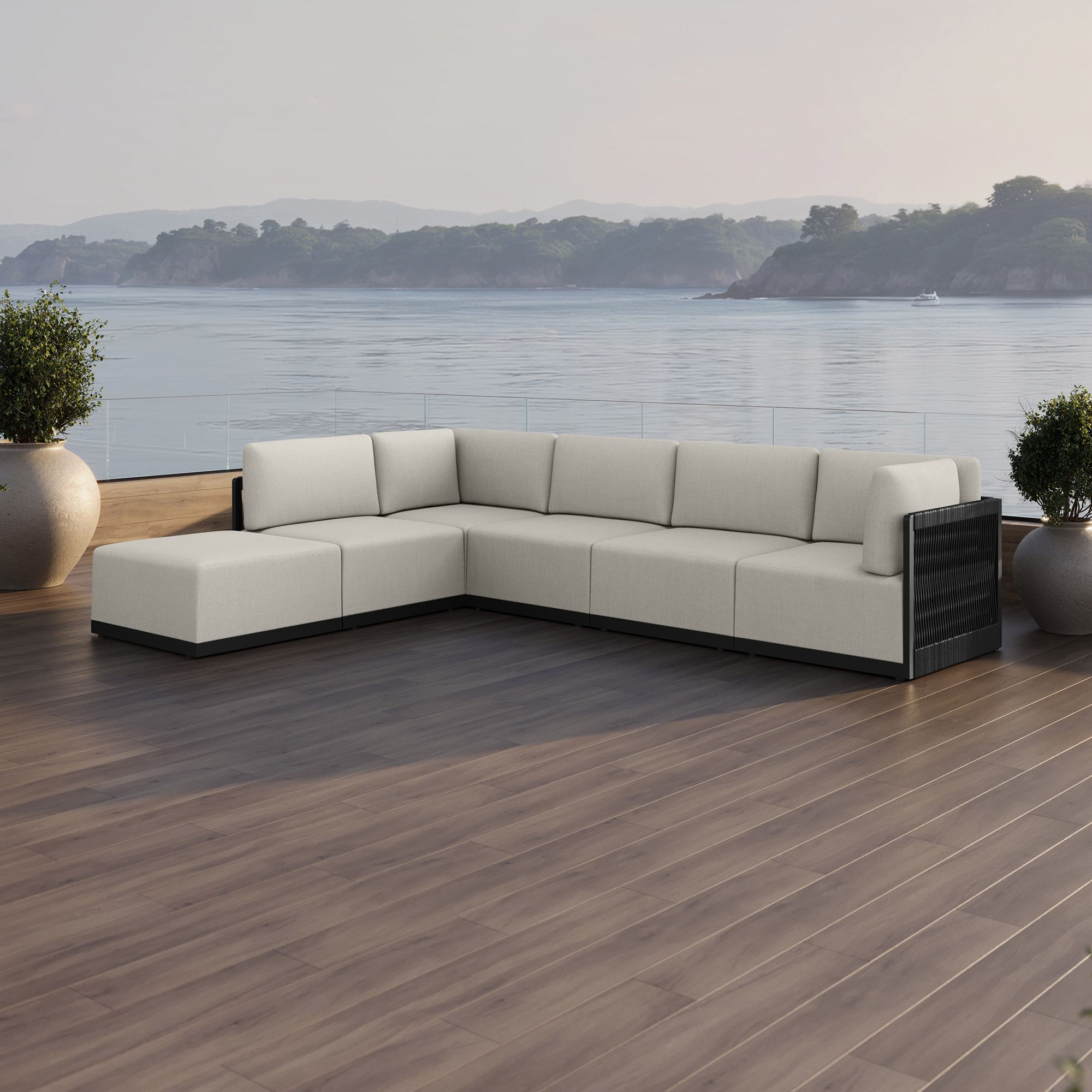 Henredon Annalise 6-piece Outdoor Patio Modular Sectional | Costco