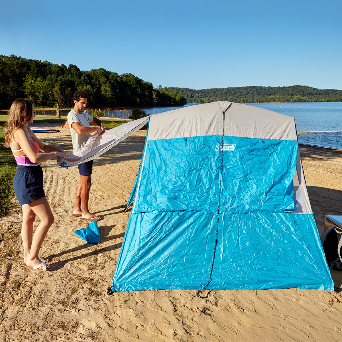 Coleman Go Shade タープ Coleman 2.1 m x 2.1 m (7 ft. x 7 ft.) Go Shade Backpack Sun Shade