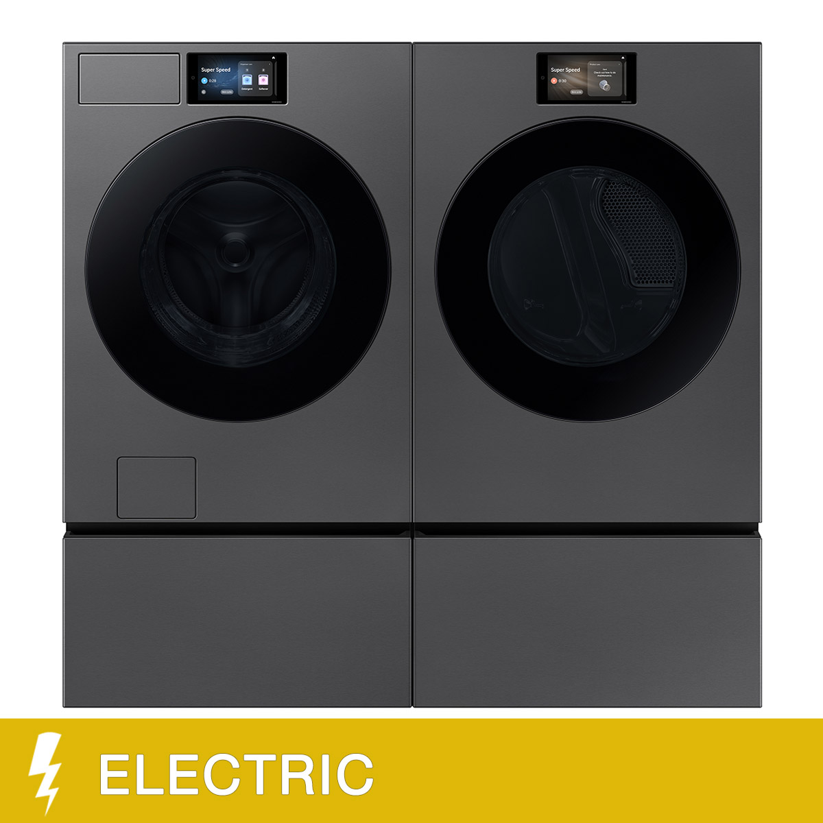 Samsung Laundry Bundle 6.1 cu ft. Front Load Washer and 7.6 cu ft. Electric Dryer