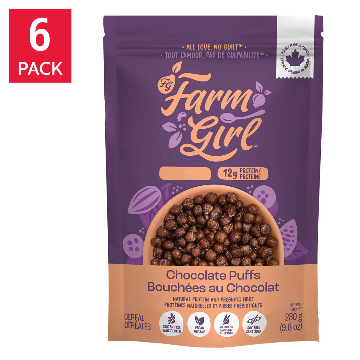 Farm Girl Cereal, 6 × 280 g