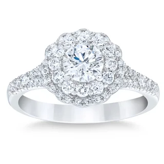 PLATINUM VS2 I 1.20CTW ROUND DIAMOND RING (0.70CTR)