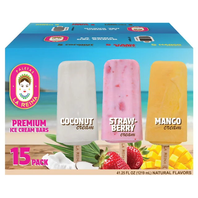LA REINA VARIETY PACK STRW COCONUT D. MANGO 15 COUNT 45.6 OUNCES