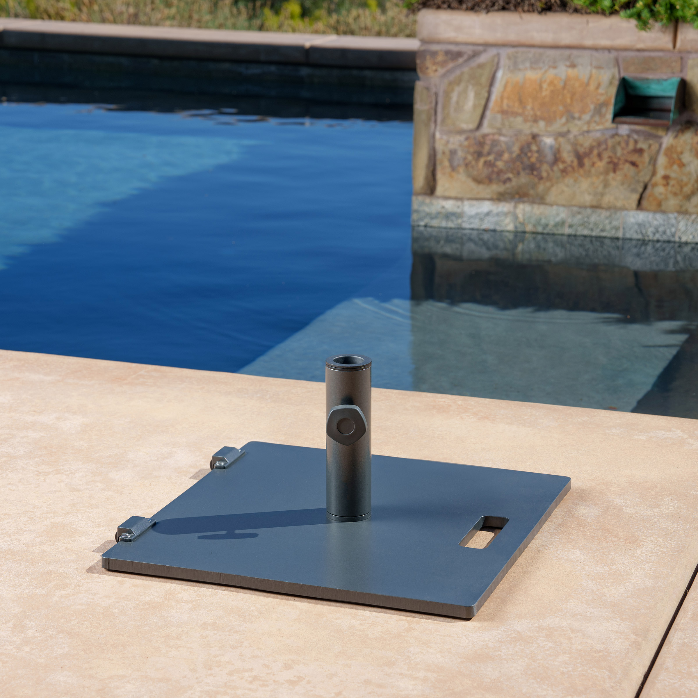 Steel - Umbrella Base with Wheels | Costco