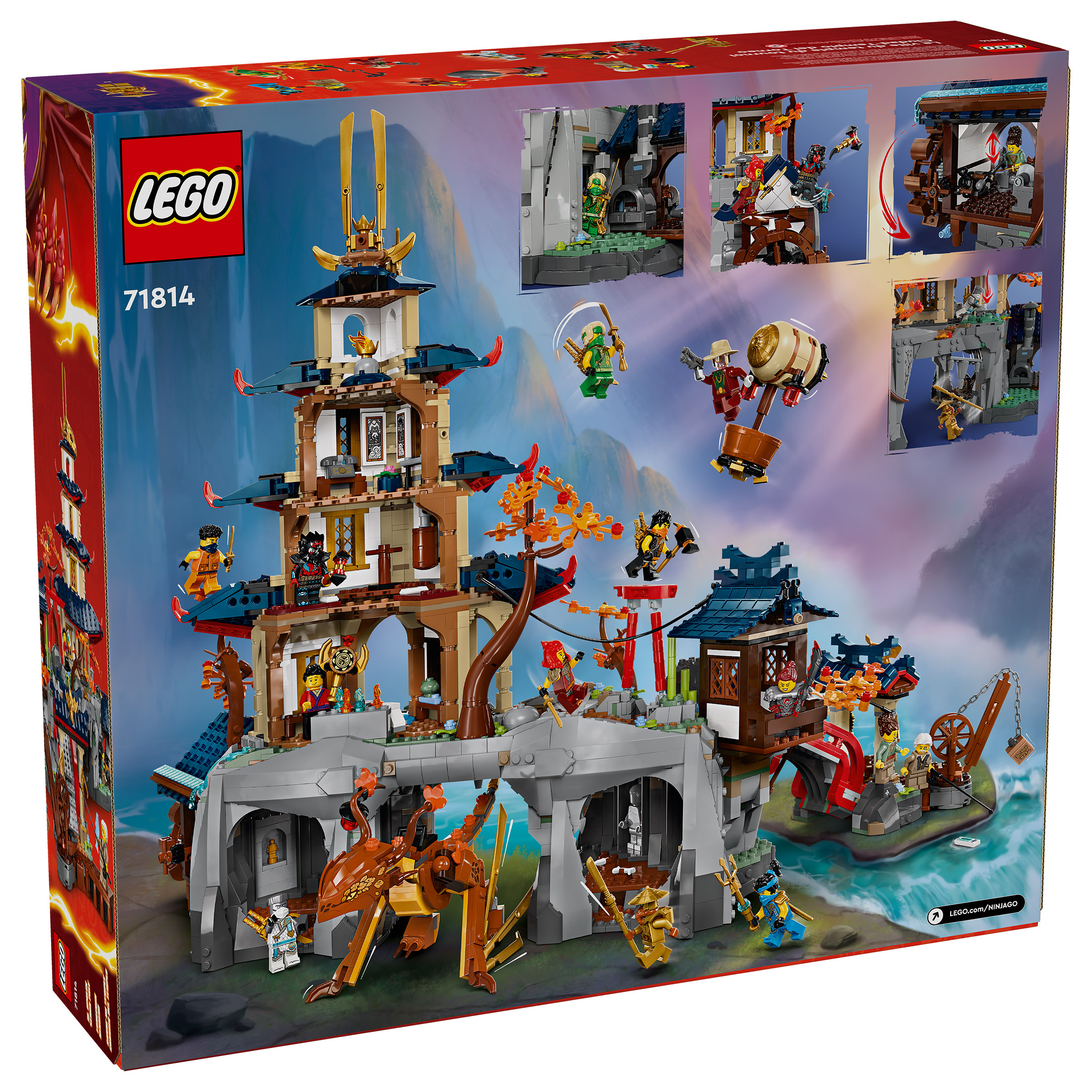LEGO NINJAGO Tournament Temple City 71814 with Bonus LEGO Creator