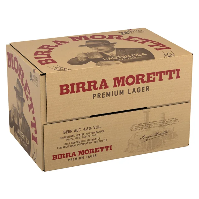 BIRRA MORETTI ITALIAN LAGER 24/11.2 OZ BOTTLES