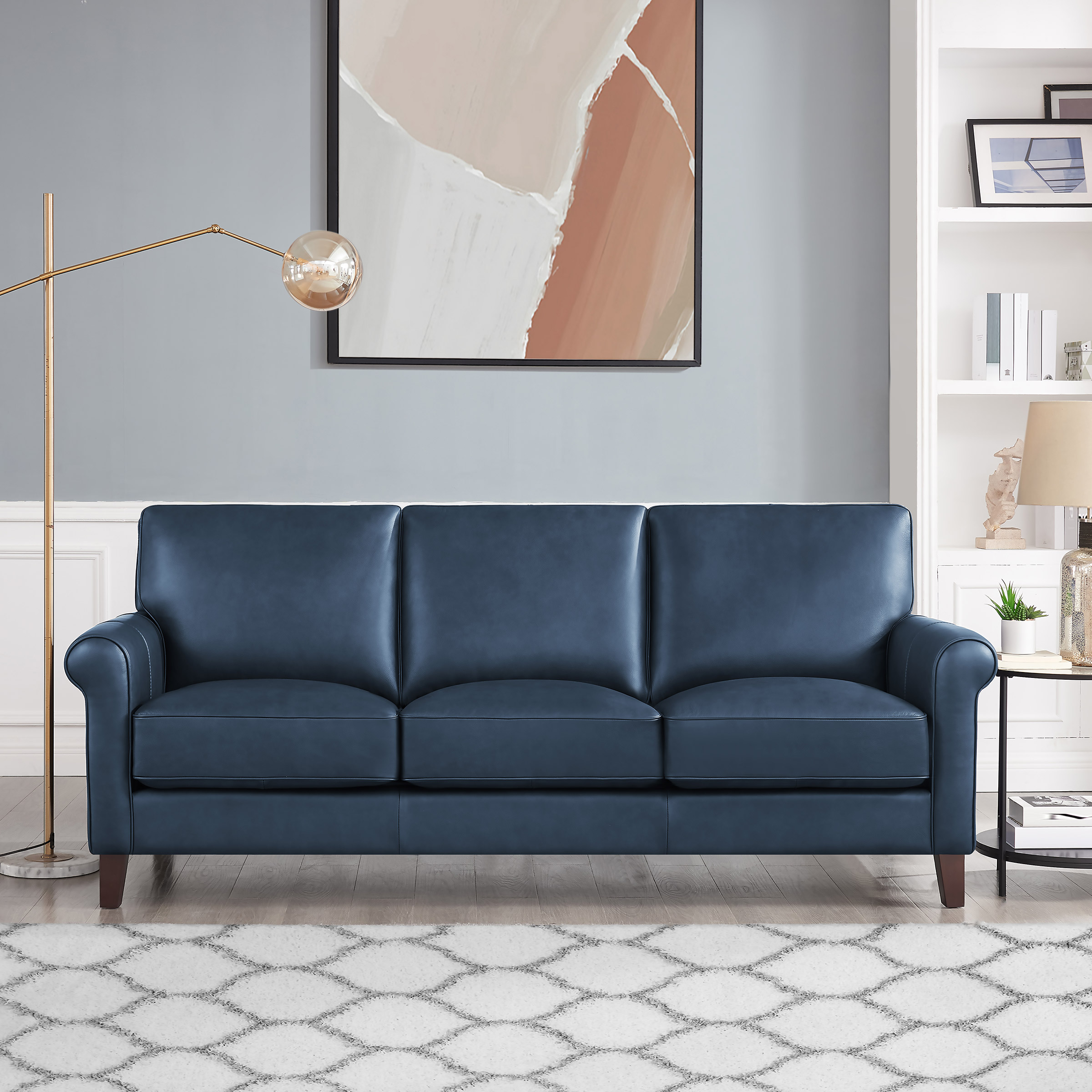 Prospera Home Larsen Top Grain Leather Sofa