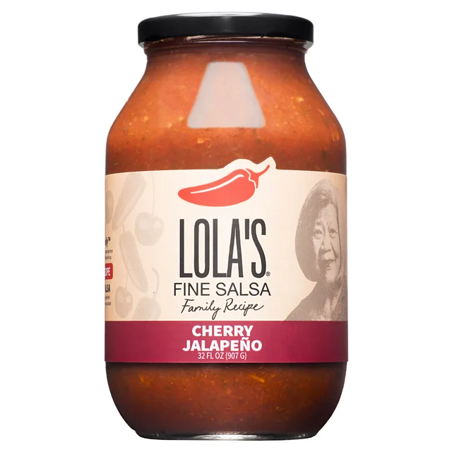 LOLA'S FINE SAUCES CHERRY JALAPENO SALSA 32 OZ (2LB)
