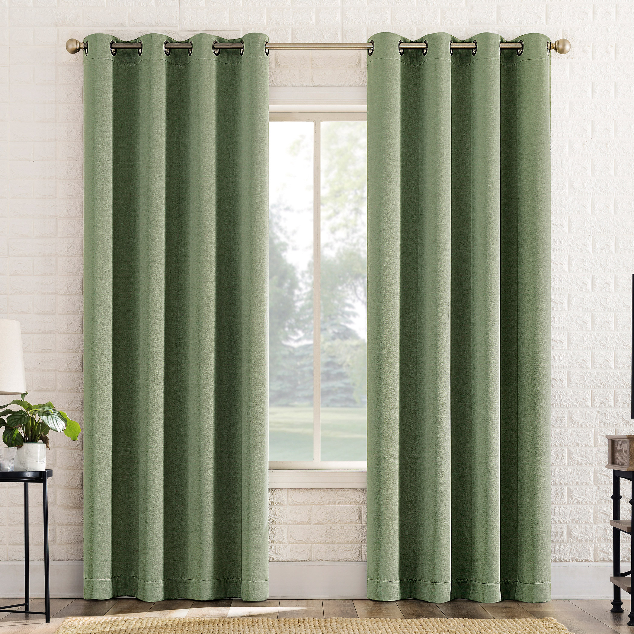 Sun Zero Broderick Theater Grade Blackout Curtains  2-pack