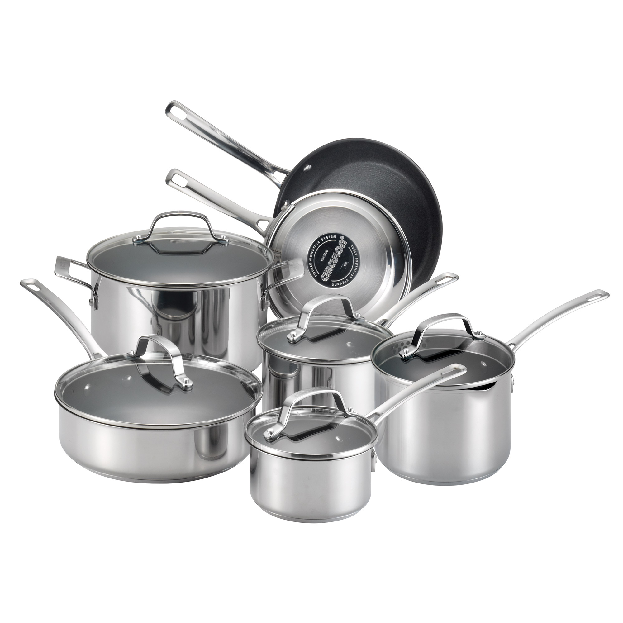 Circulon Genesis Stainless Steel Non-Stick 12-piece Cookware Set