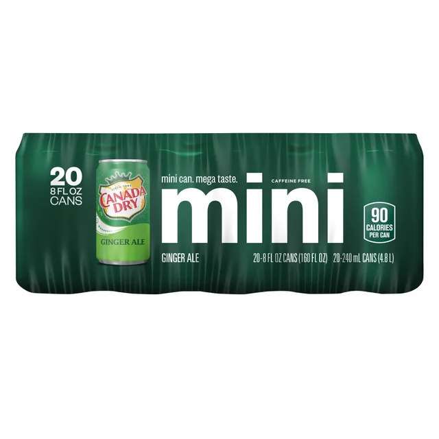 CANADA DRY GINGER ALE MINI 20 PK 8 OZ