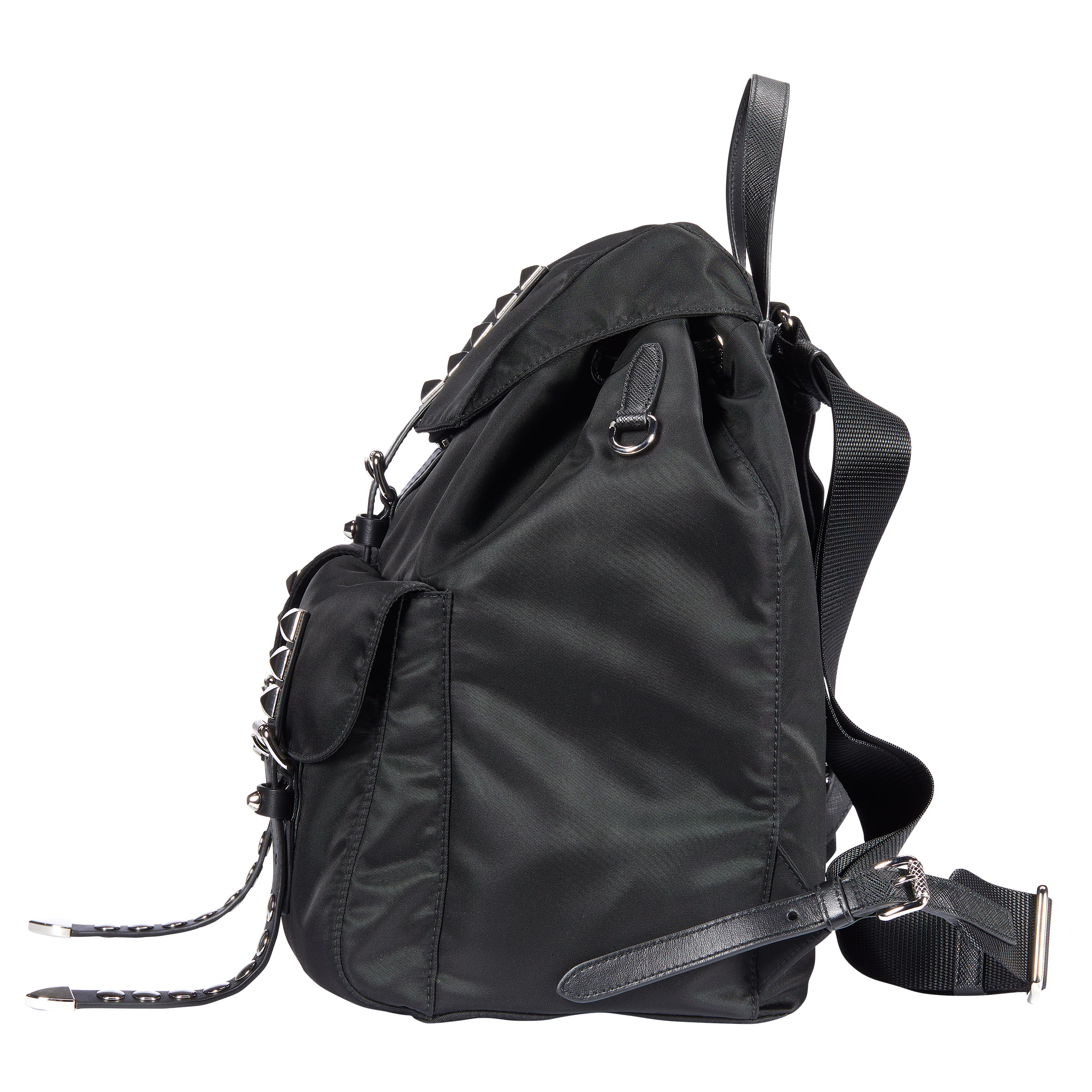 Prada Med Nylon Backpack, Black | Costco