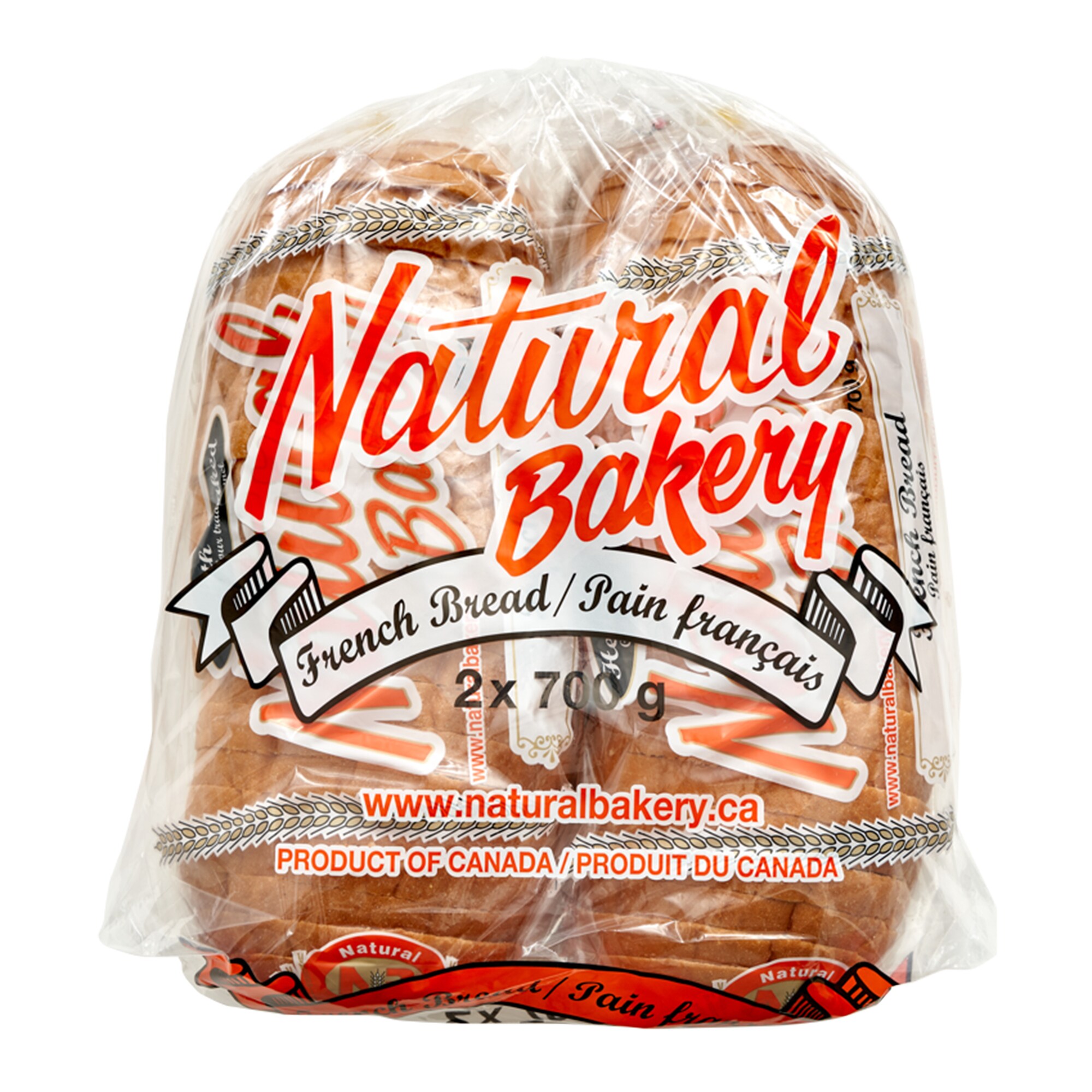 Natural Bakery French Bread, 2 x 700 g