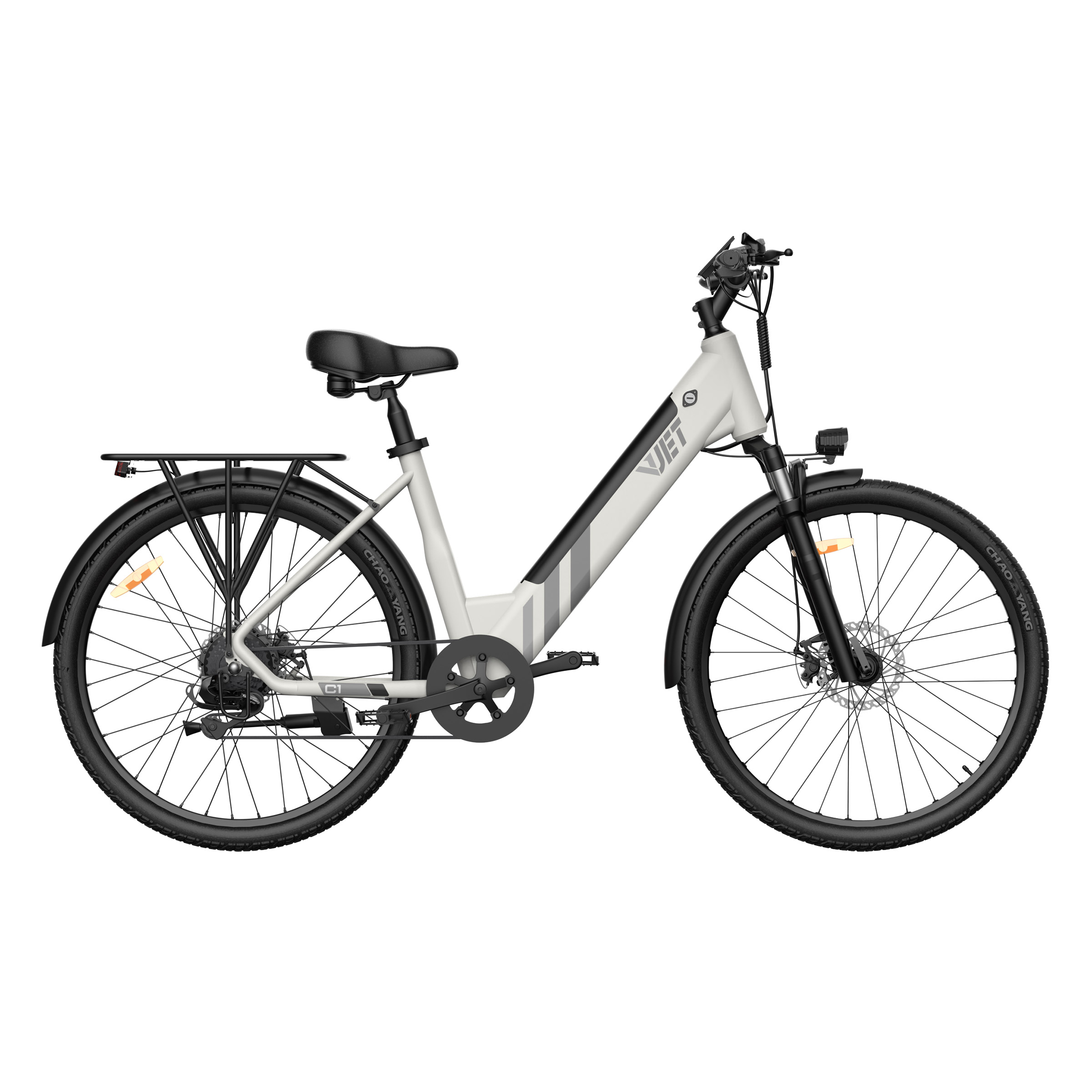 VJET C1-500W Commuter E Bike With Torque Sensor, 75 km Max Range