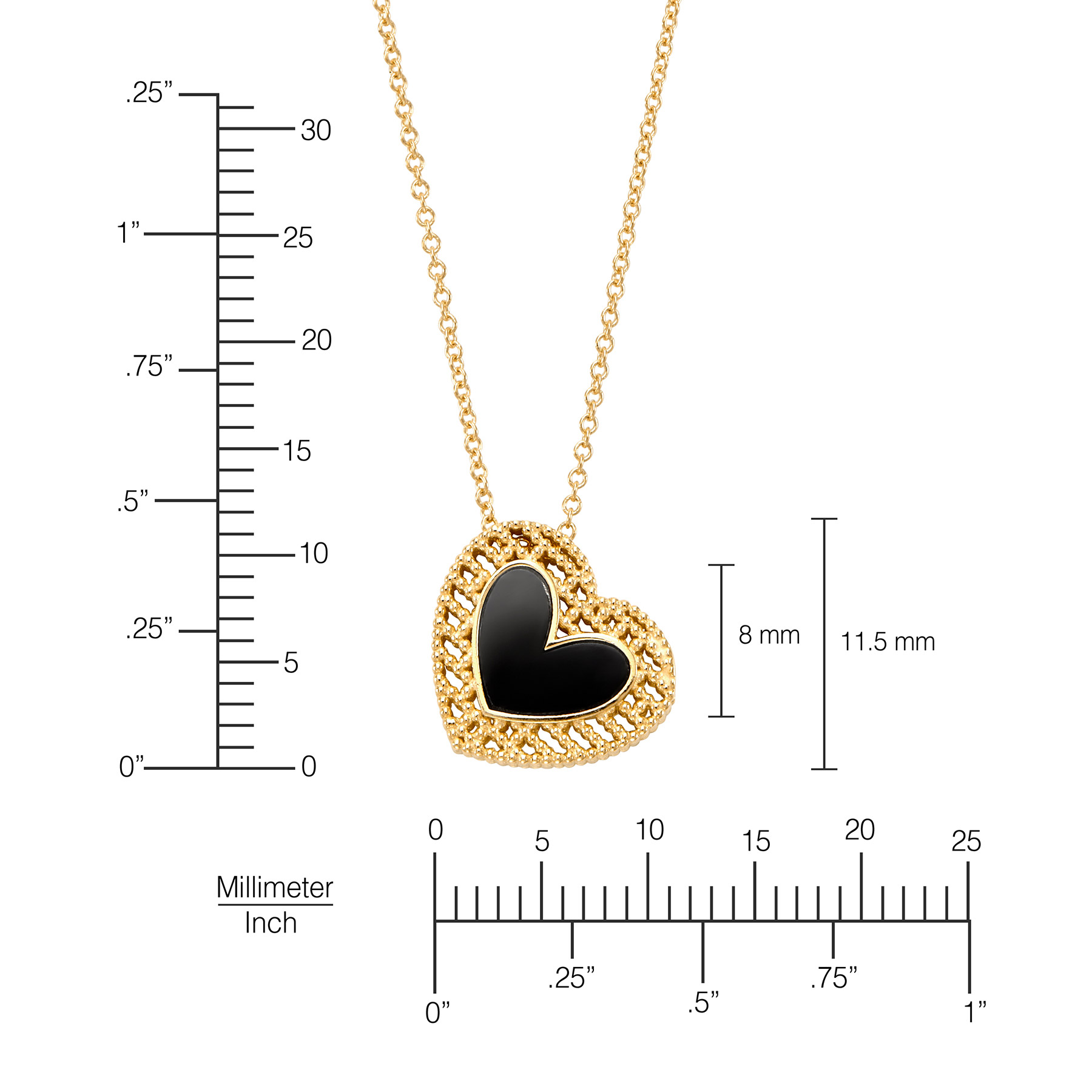 Heart Shaped Onyx Pendant | Costco