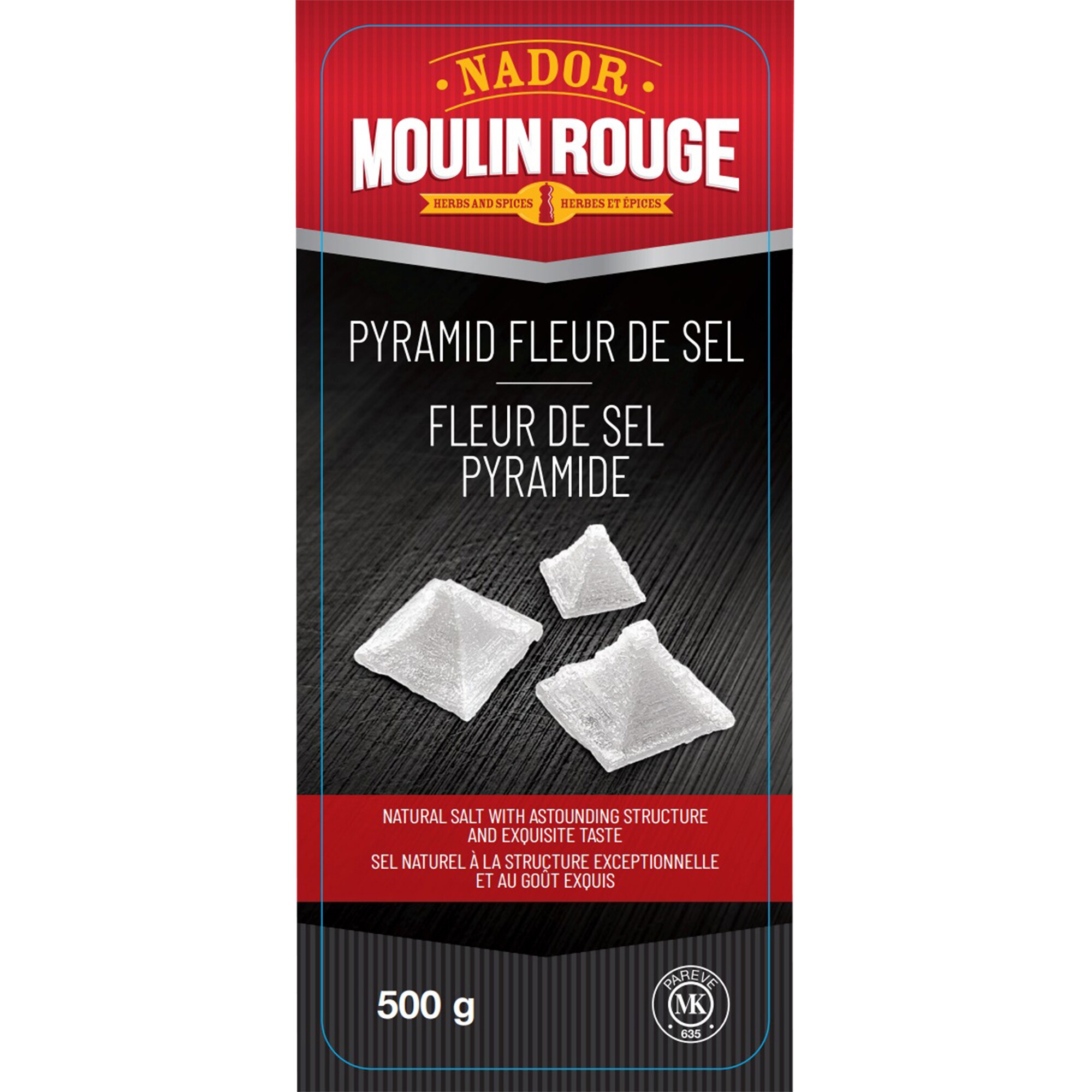Moulin Rouge Pyramid Fleur de Sel, 500g