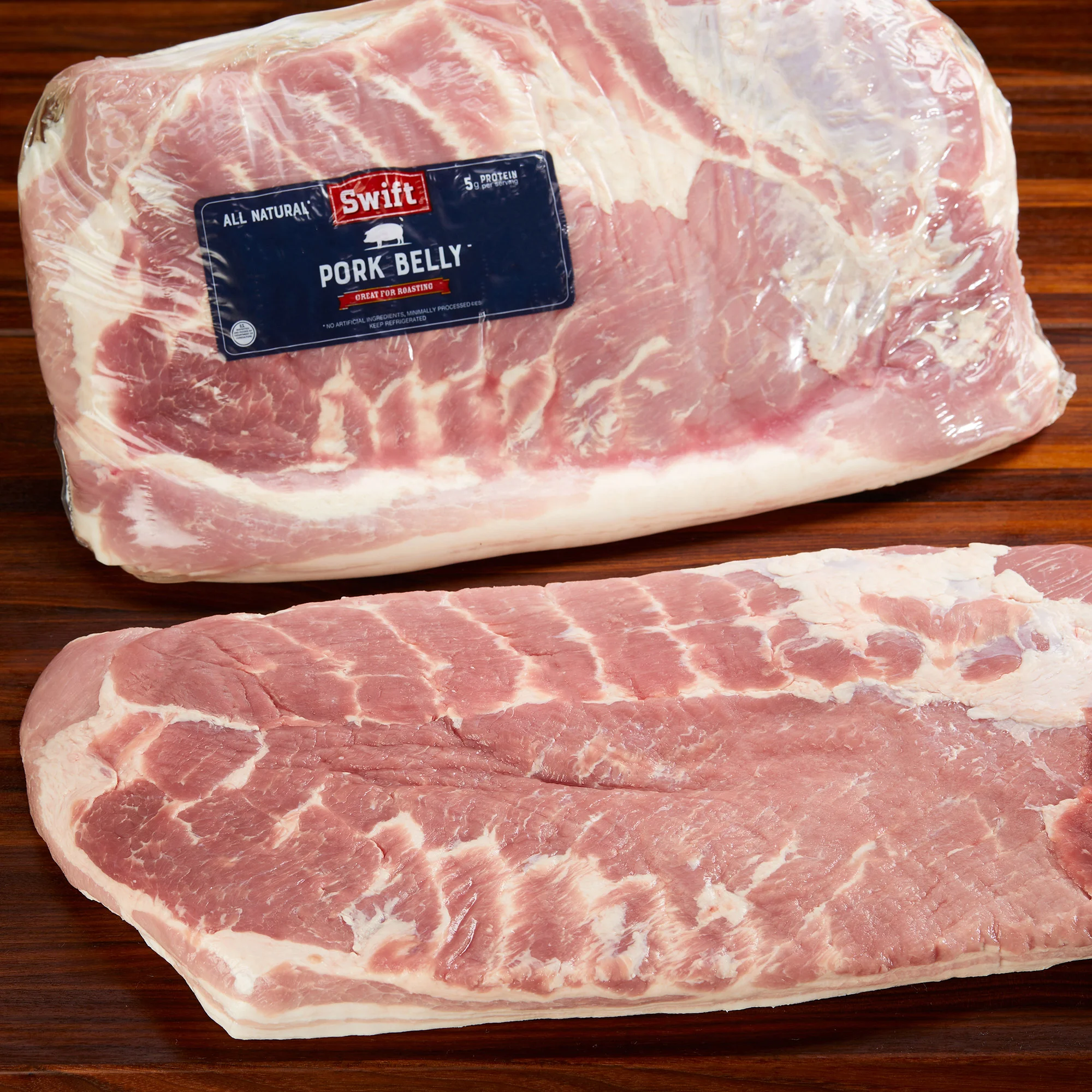 Pork Belly Vacuum Packaged