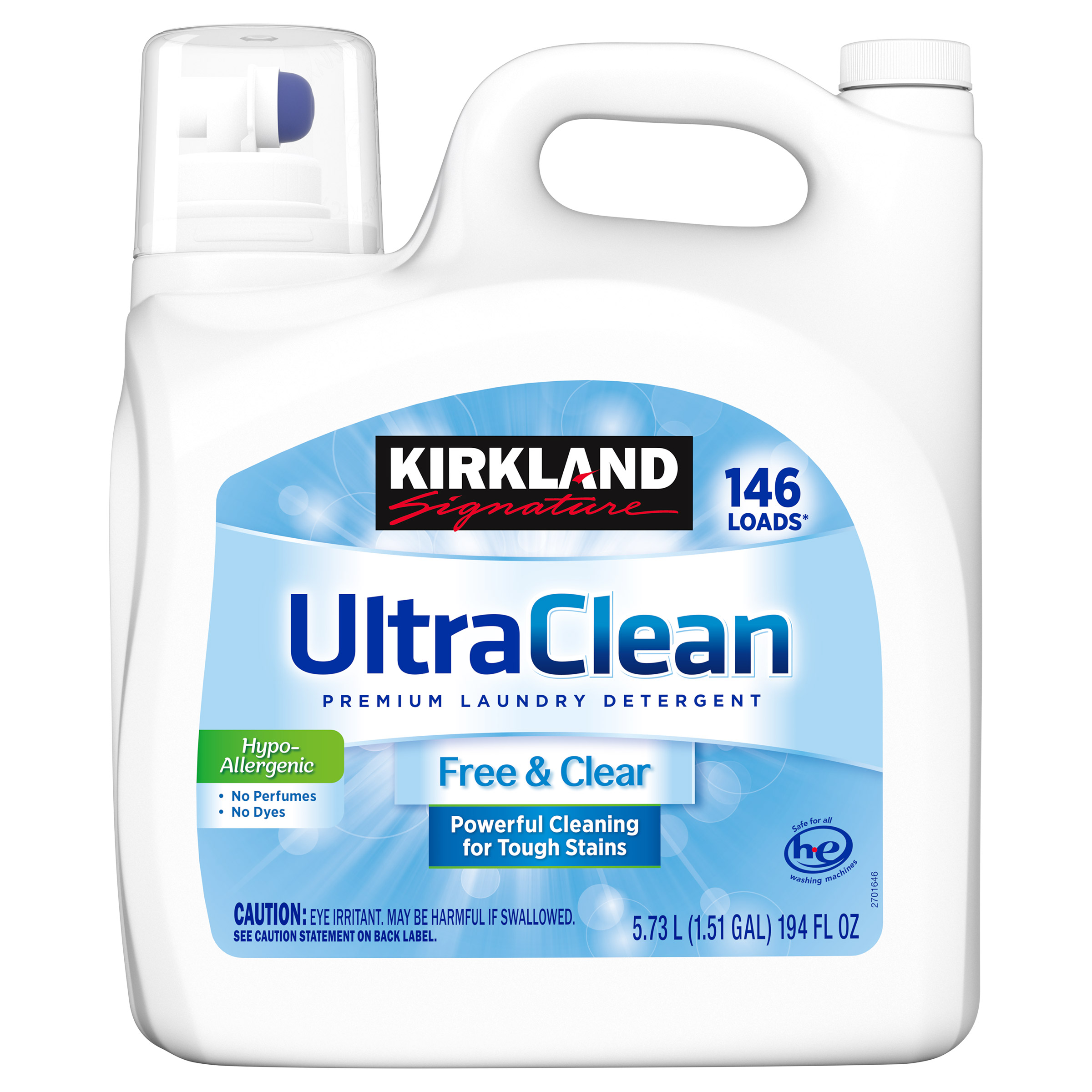 洗濯洗剤 Costco 2 KIRKLAND 146 LOADS' UltraClean Kirkland Signature Ultra Clean HE Liquid Laundry Detergent