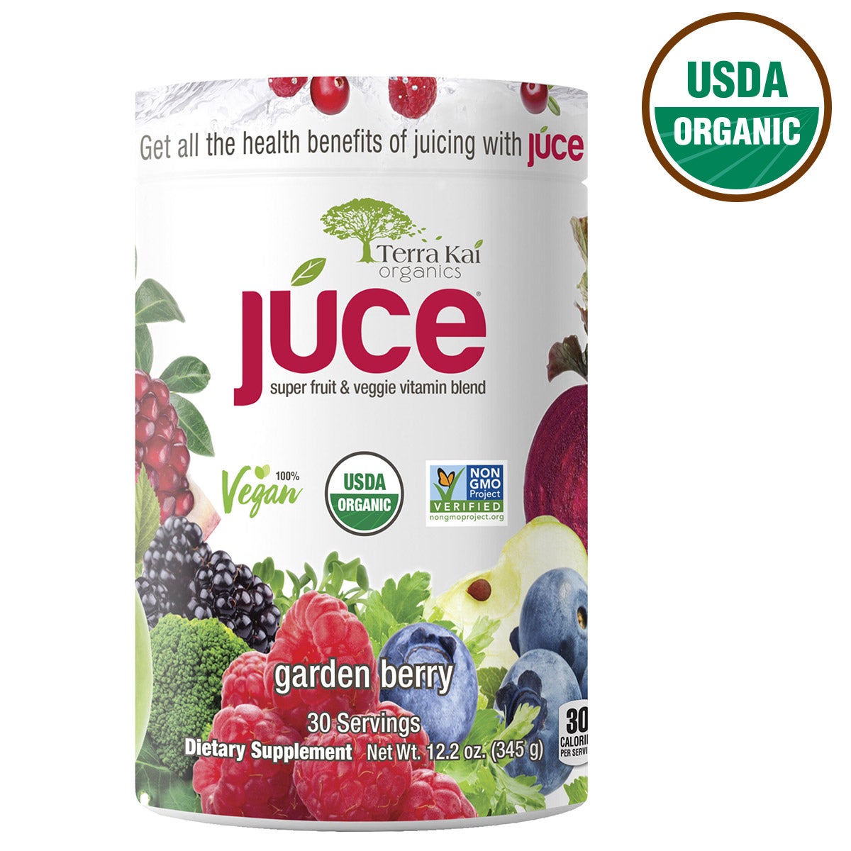 Terra Kai Organics Organic Juce Fruits & Veggies Powder