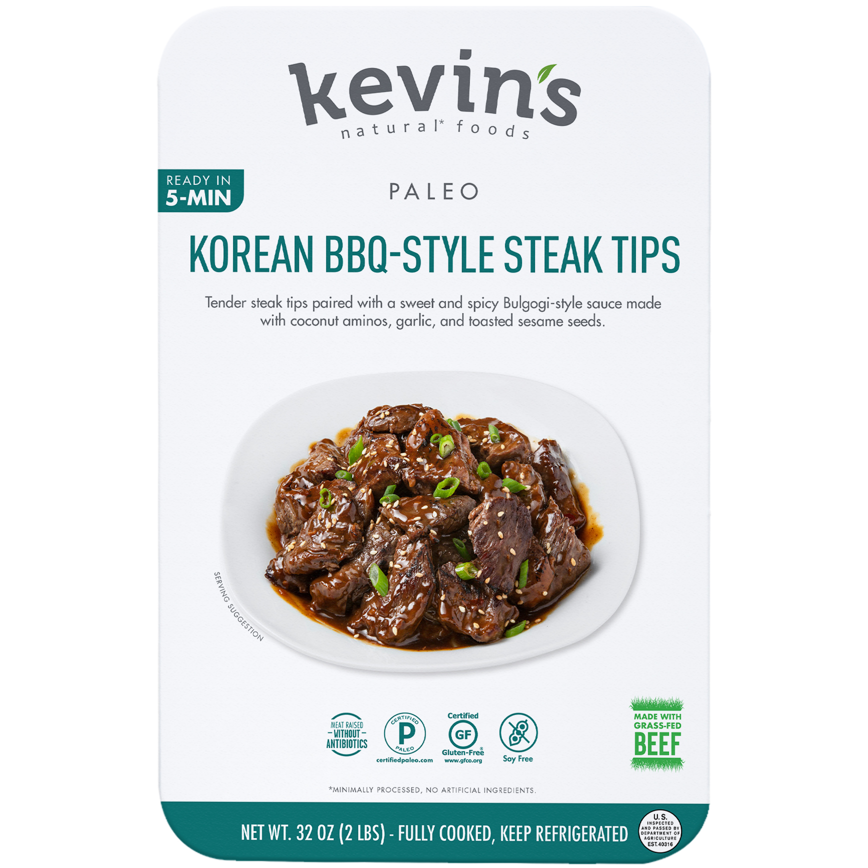 Kevin’s Korean BBQ-Style Steak Tips, 2 lbs 