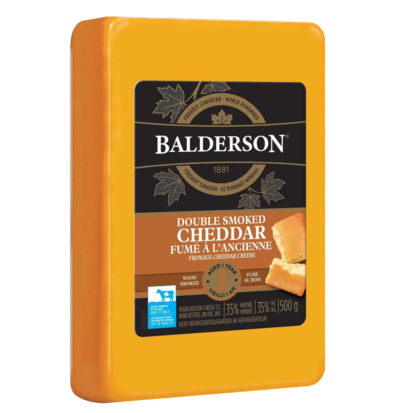 Balderson double smoked cheddar cheese