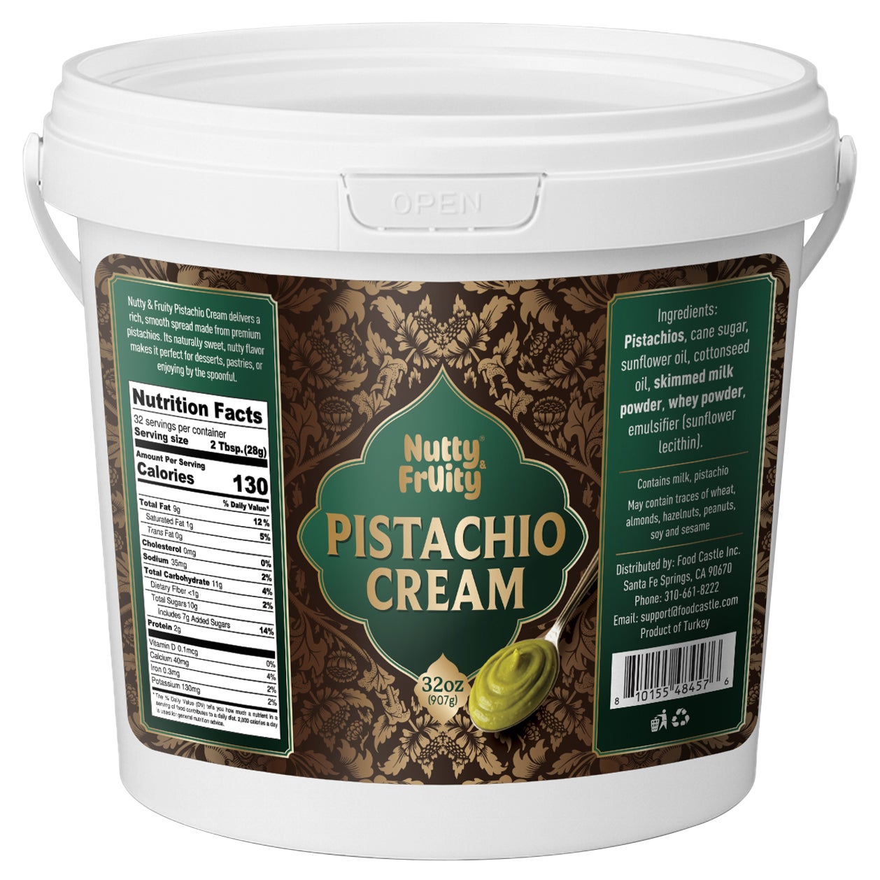 Nutty & Fruity Pistachio Cream, 32 oz | Costco