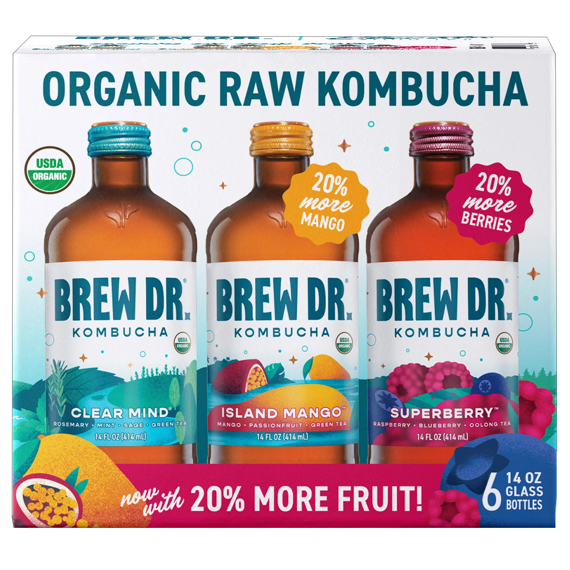 Brew Dr. Organic Raw Kombucha
