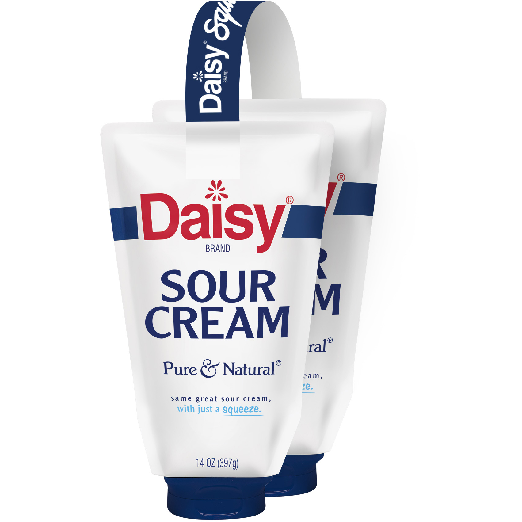 Daisy Sour Cream, Pure & Natural, 14 oz, 2 ct